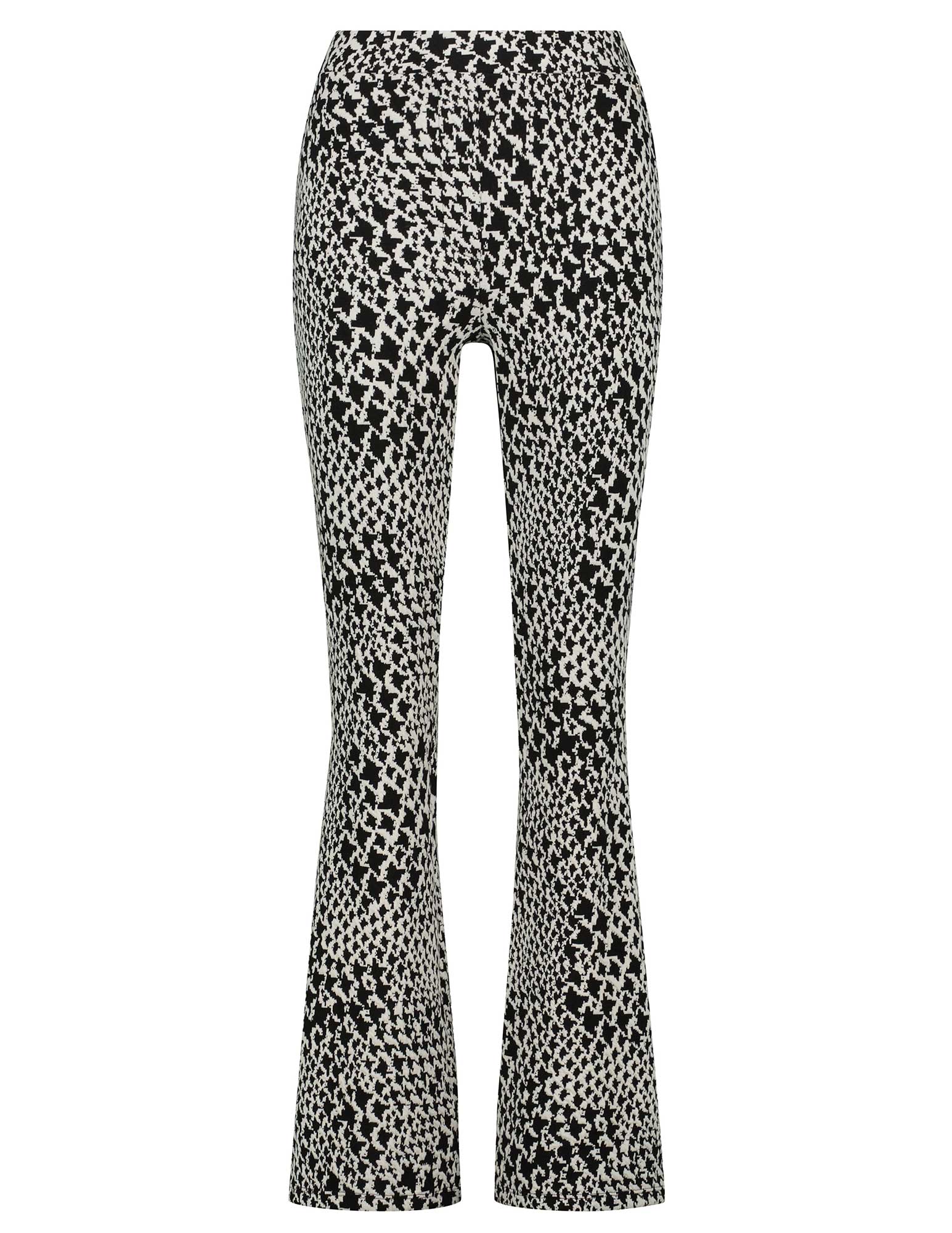 Tramontana Flared broek Jacquard T03-10-101 Zwart/Wit