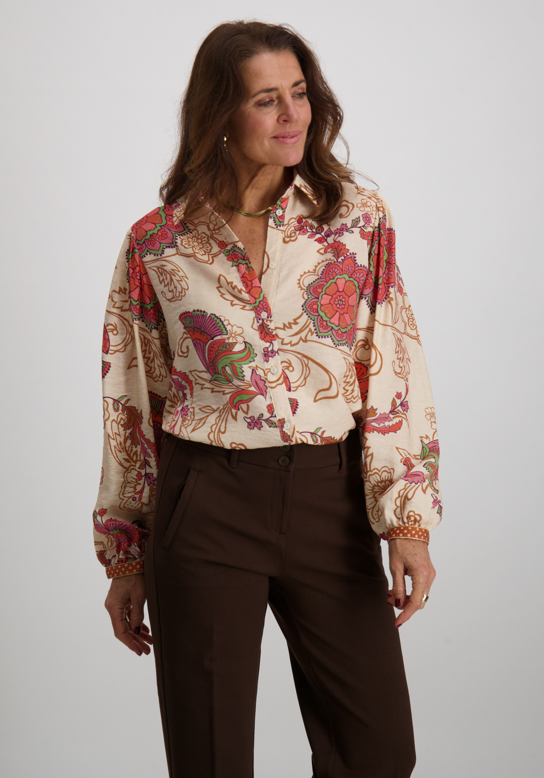 Geisha Blouse 53935-20 Beige