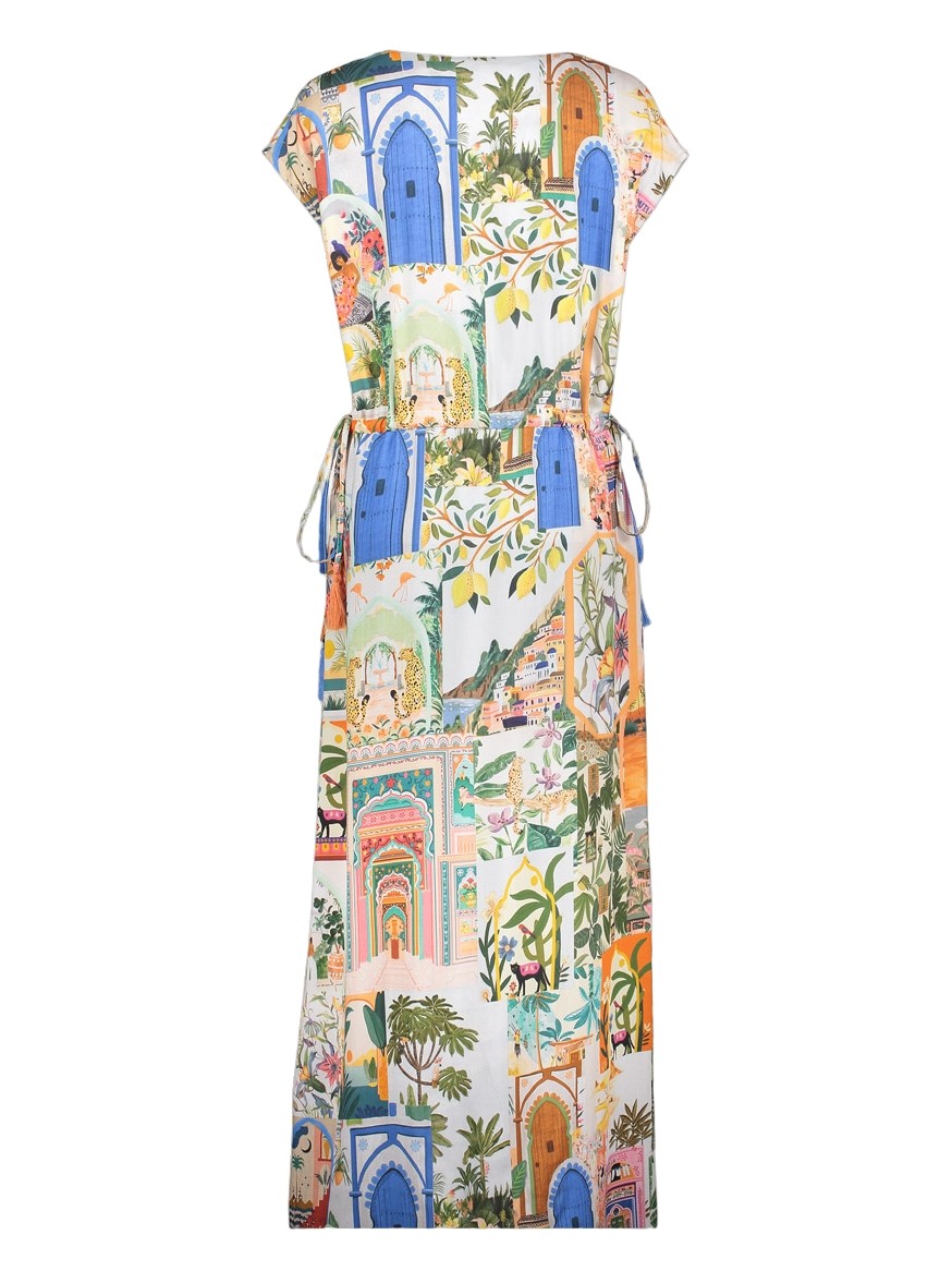 Geisha Jurk all-over print 67399-20 Licht groen
