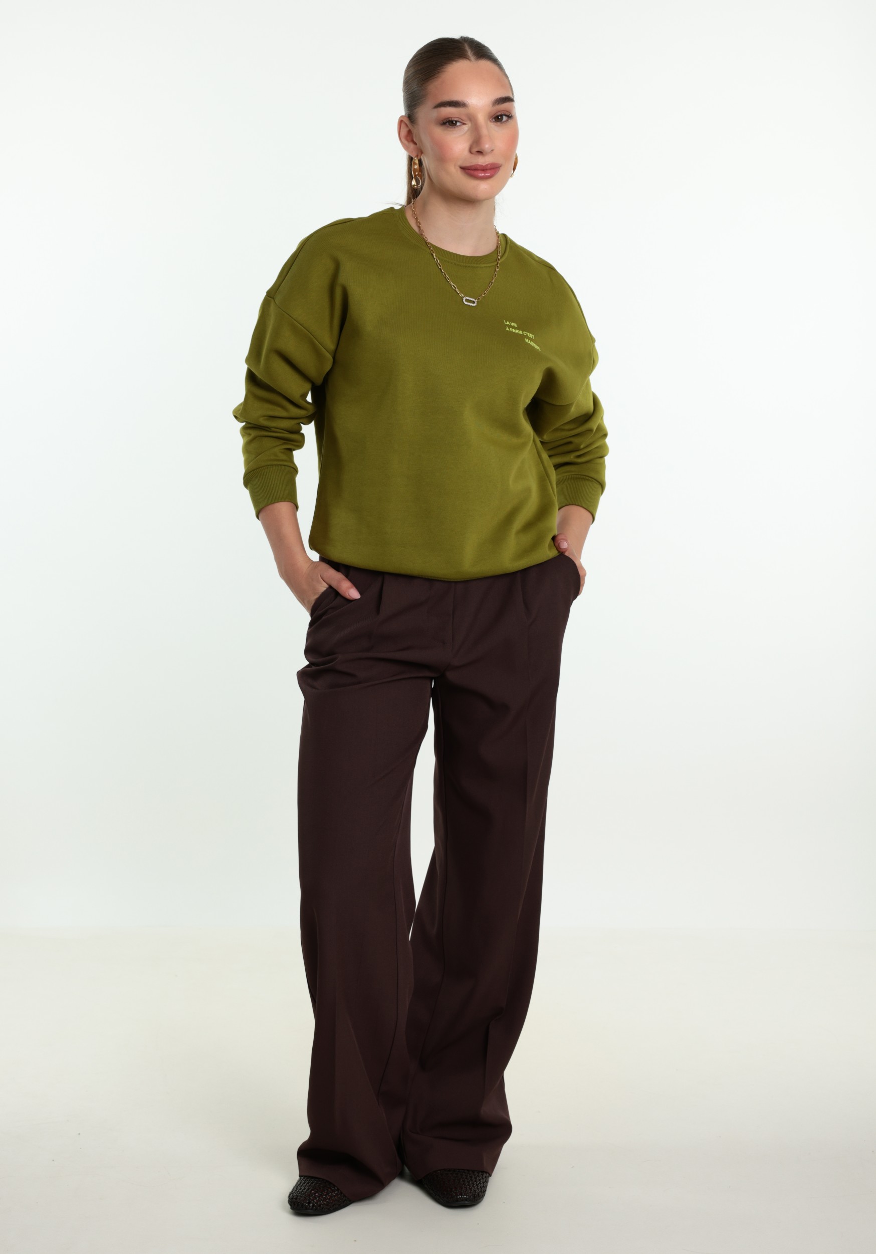 ONLY Sweater Zenja 15365859 Groen
