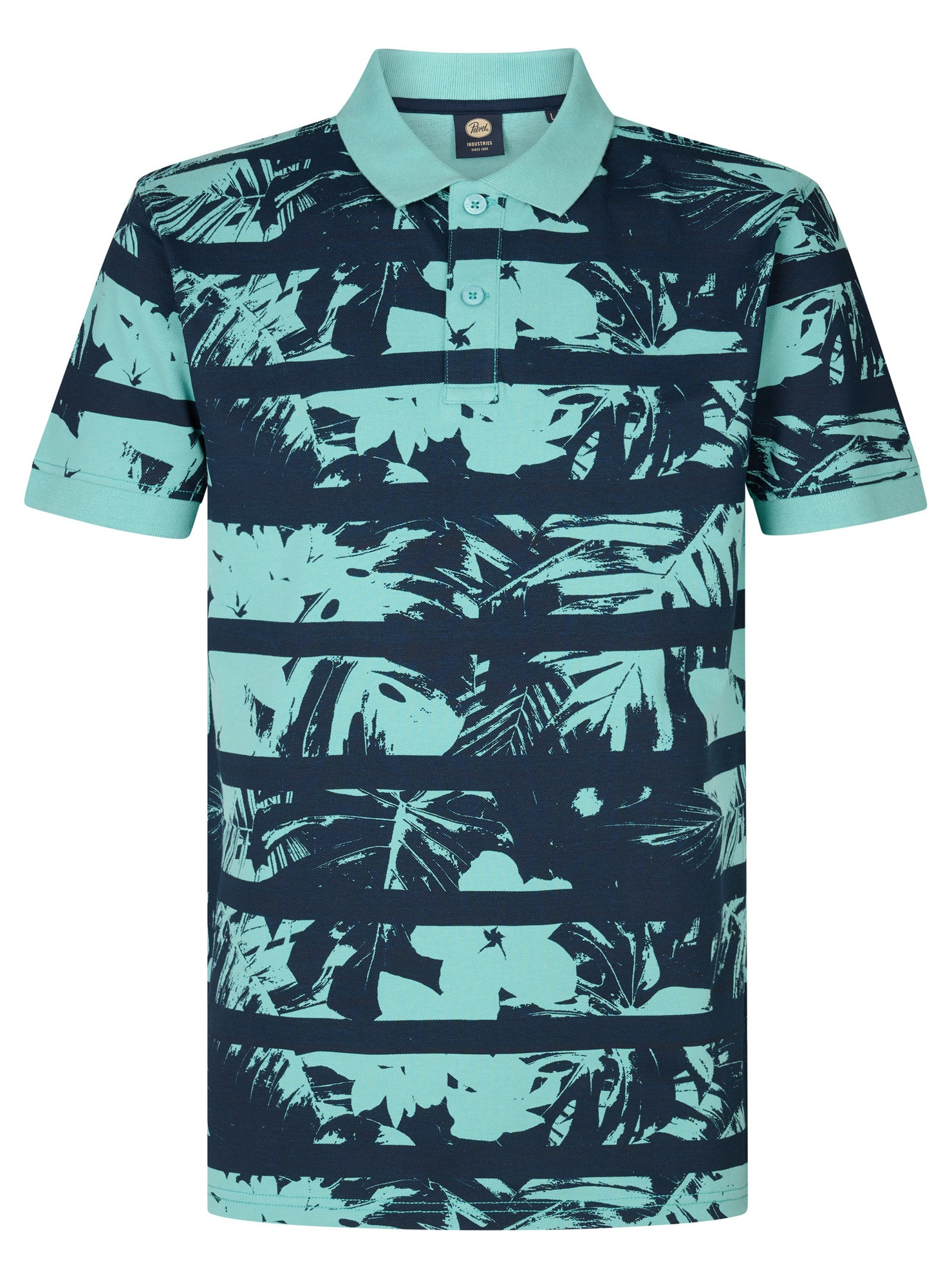 Petrol Polo All-over print M-1050-POL104 Turquoise