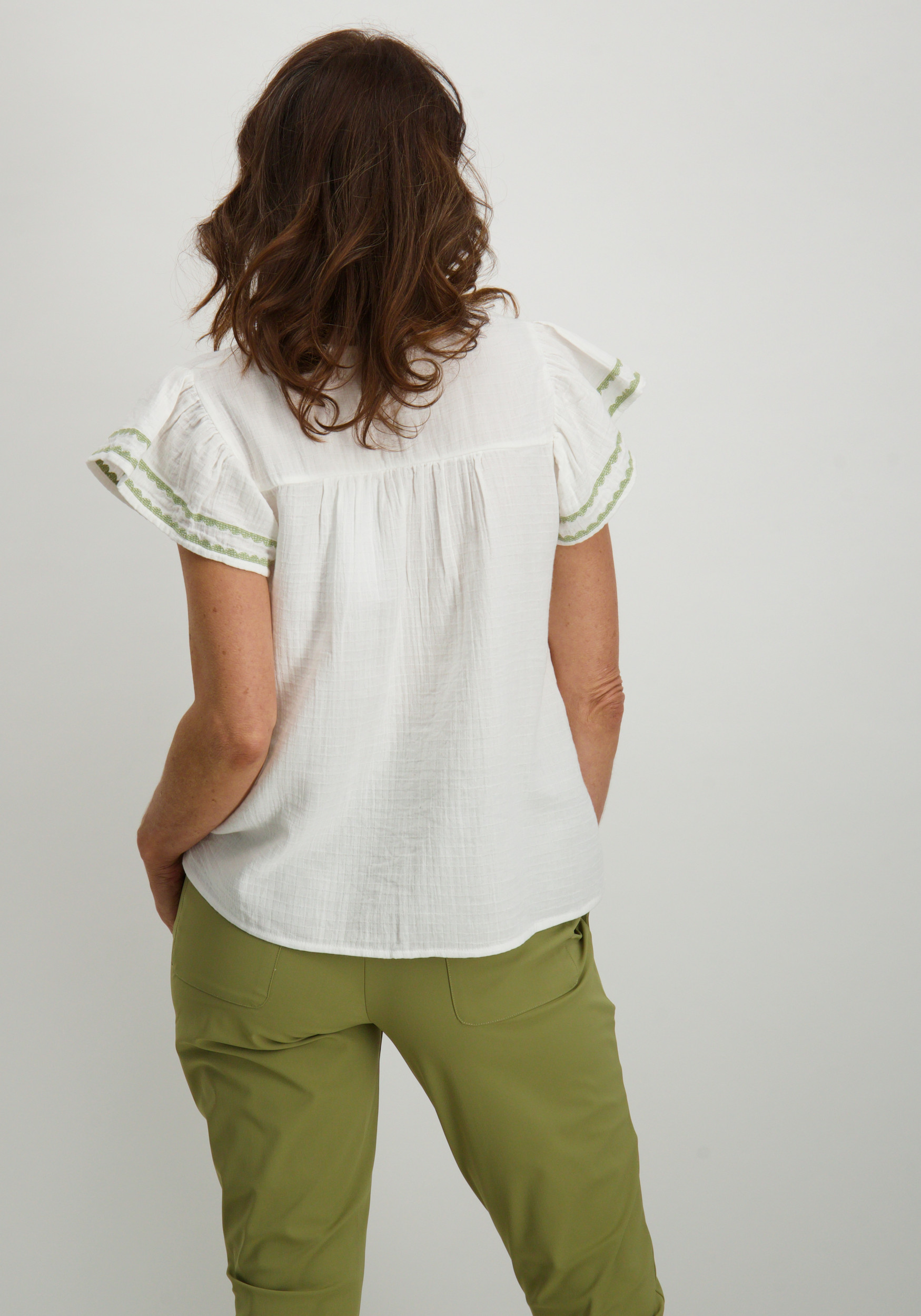 Vila Top Tovan 14104844 Wolwit-ecru