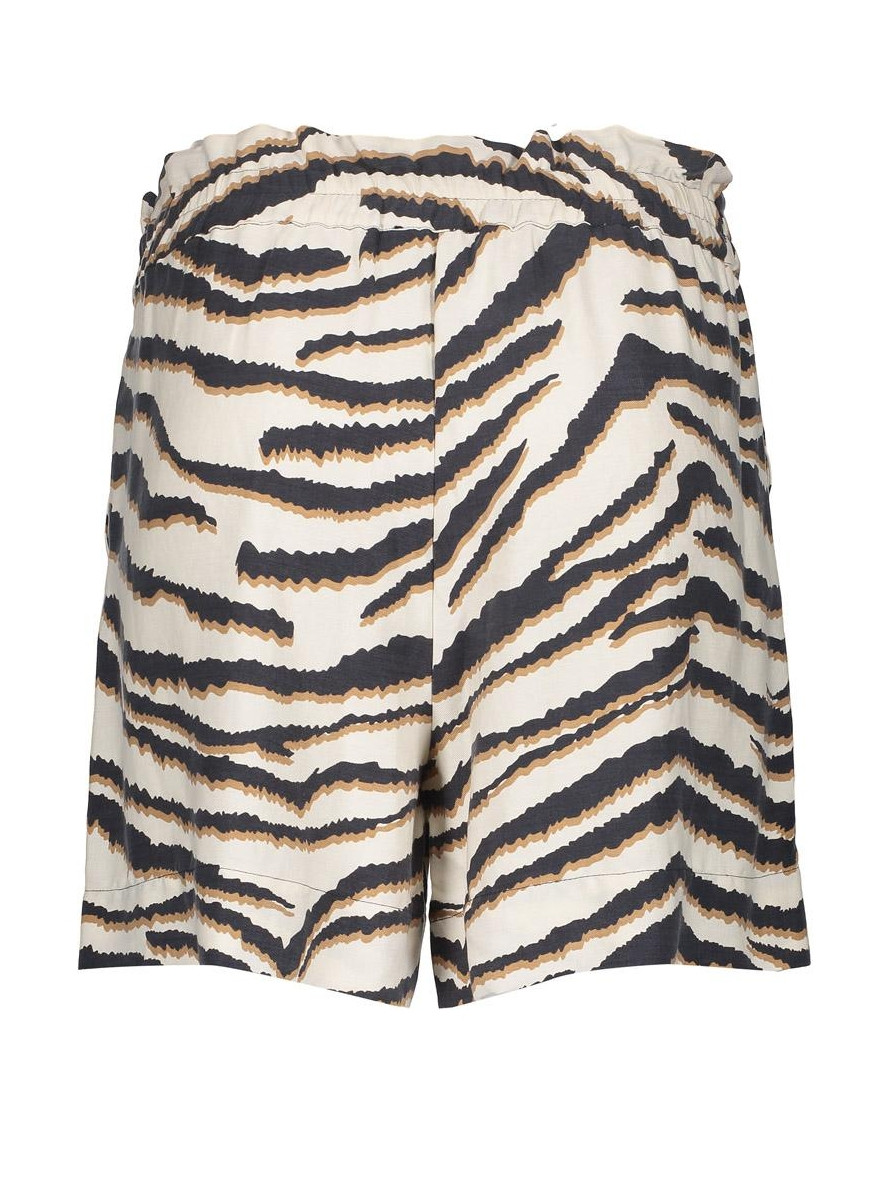 Geisha Korte broek met print 51398-20 Zand