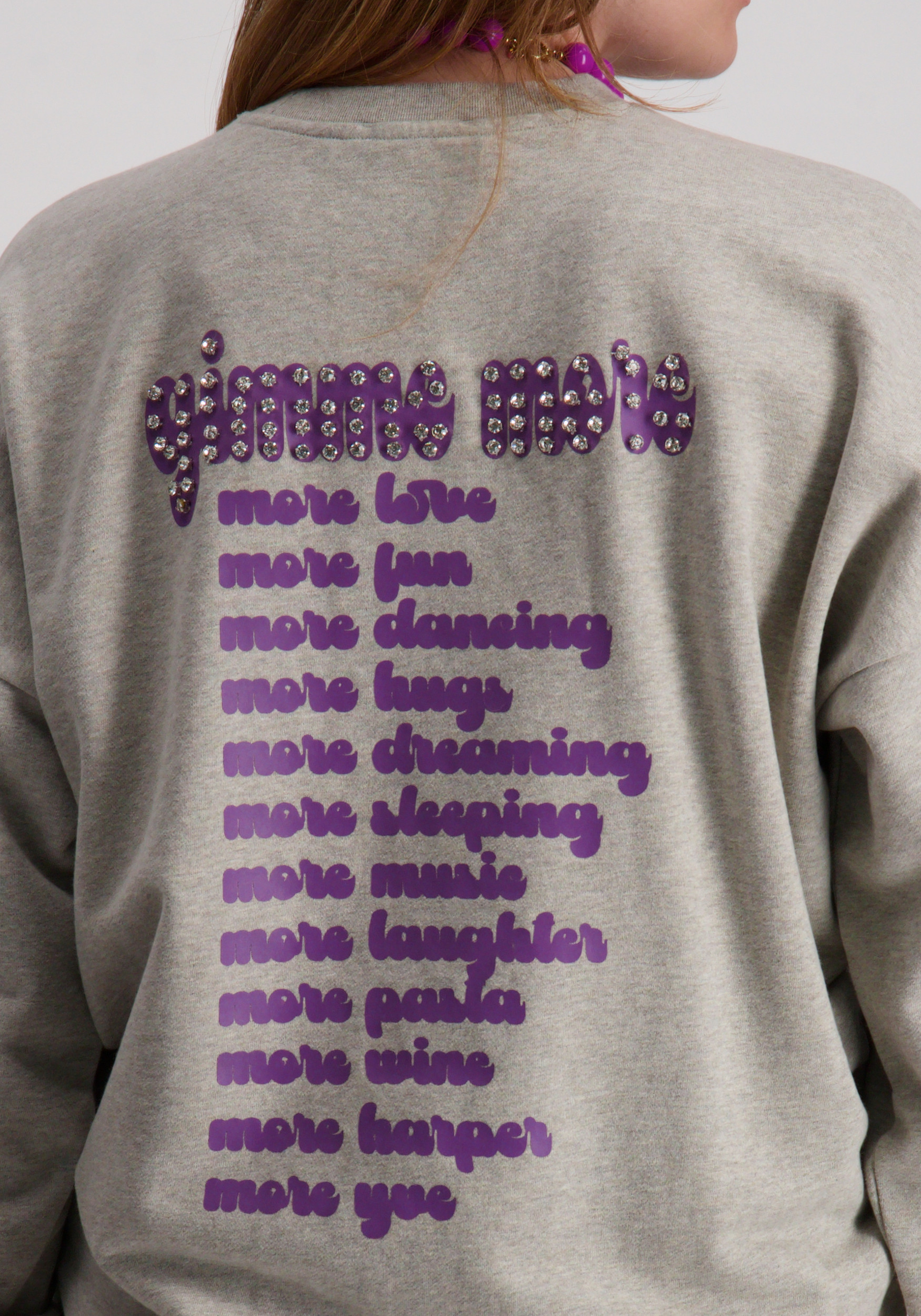 Harper & Yve Sweater Gimme more DW25Y504 Grijs