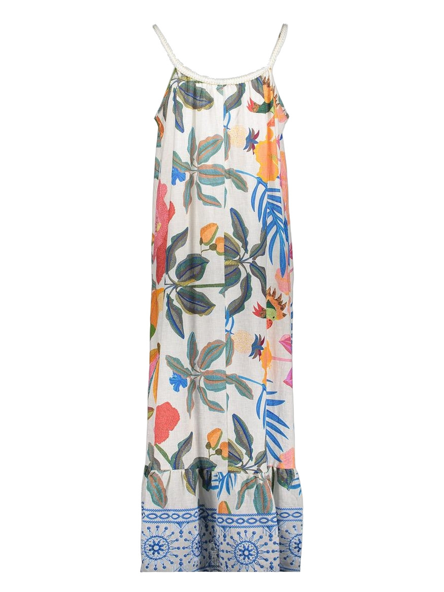 Geisha Jurk all-over print 67355-70 Wolwit-ecru