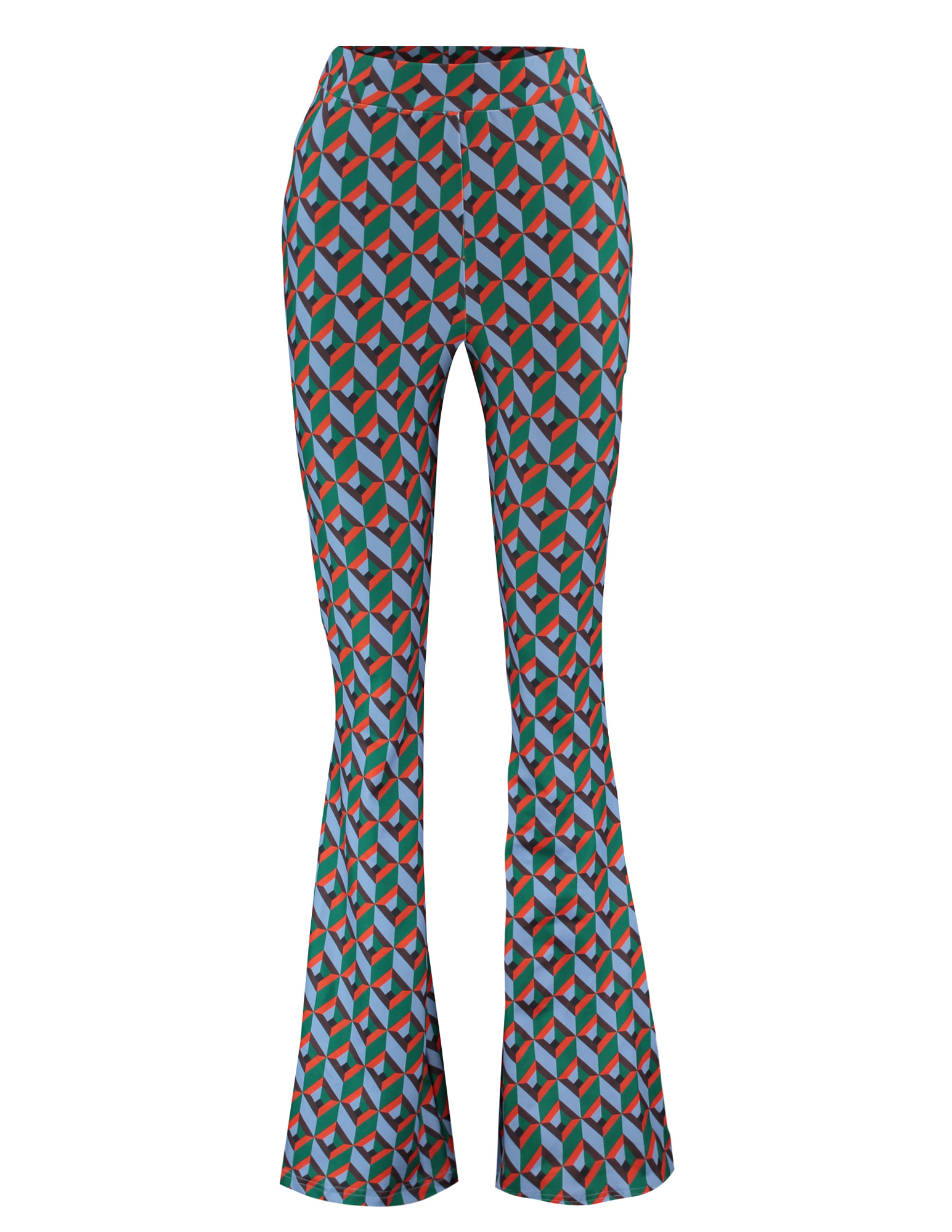 Colourful Rebel Flared broek Graphic WP115029 Multi