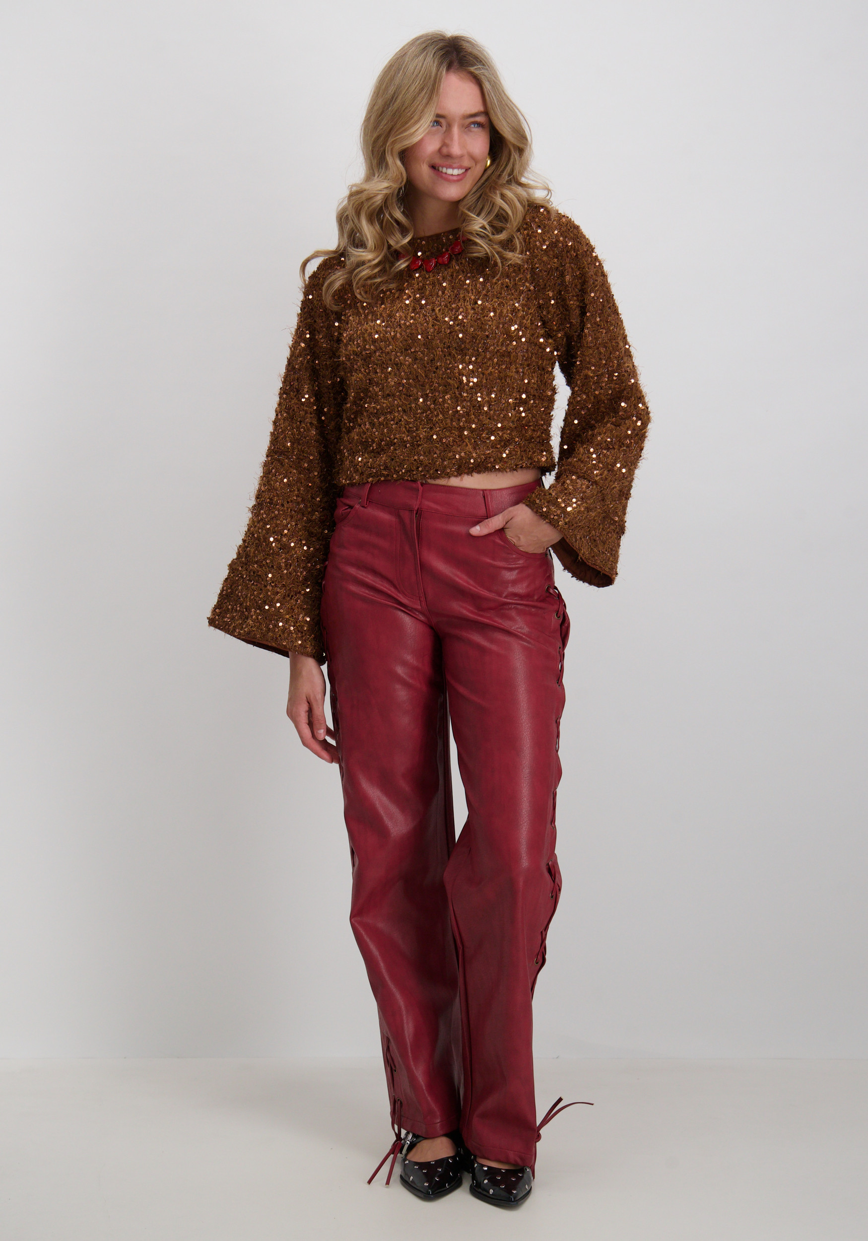 Harper & Yve Top Cath DW25P620 Bruin