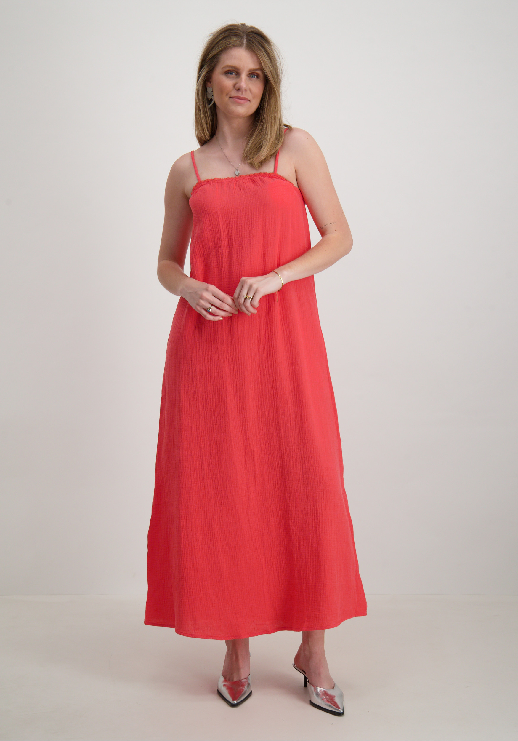 Vero moda Jurk Natali 10303704 Zalm