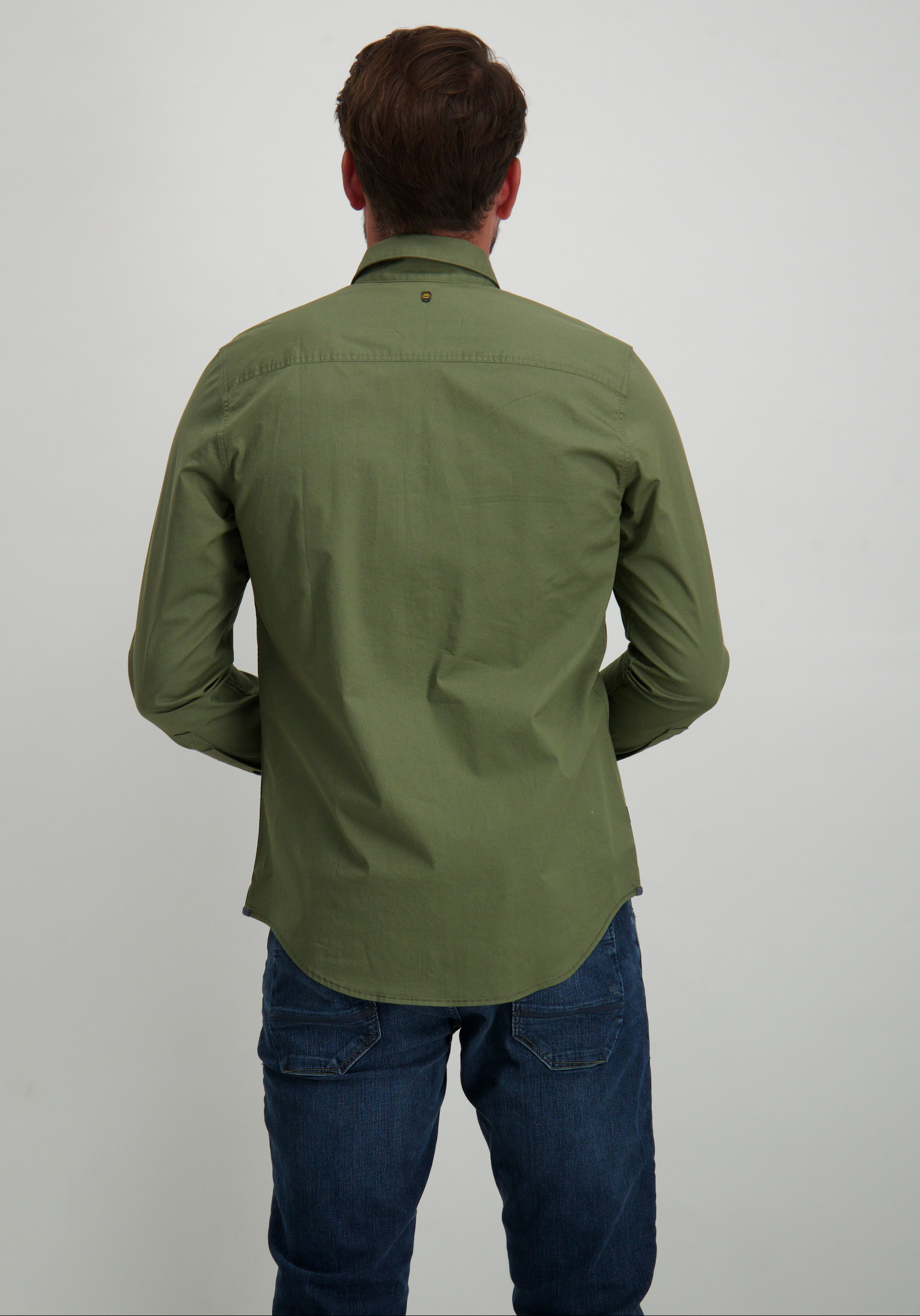 PME Legend Overhemd PSI2400011 Midden groen