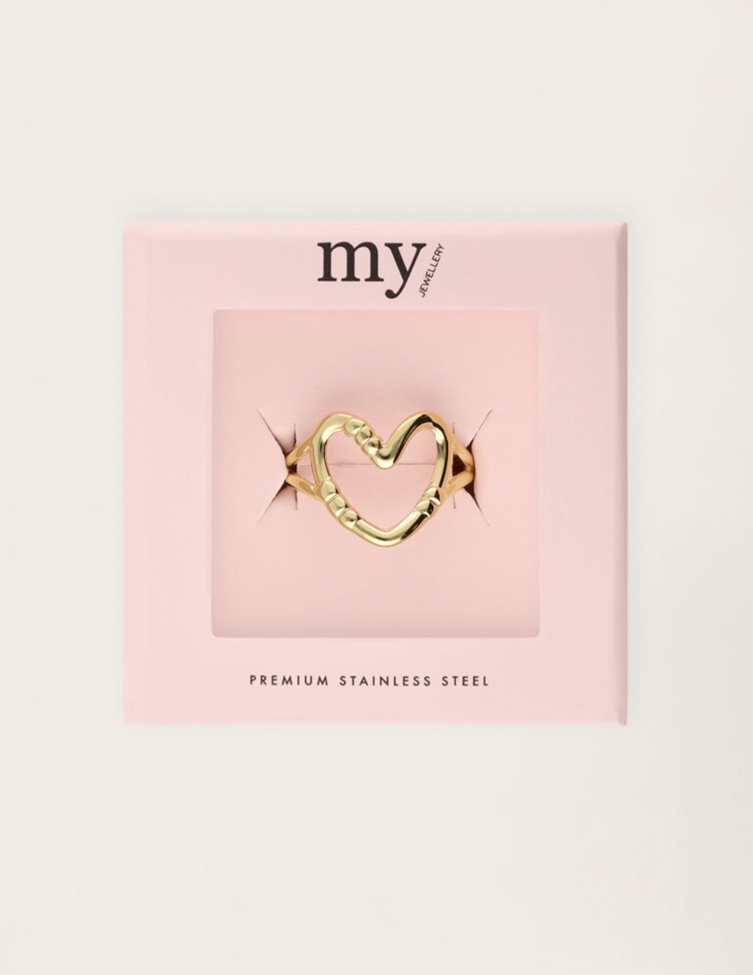 My Jewellery Ring met open hart MJ11648 Goud