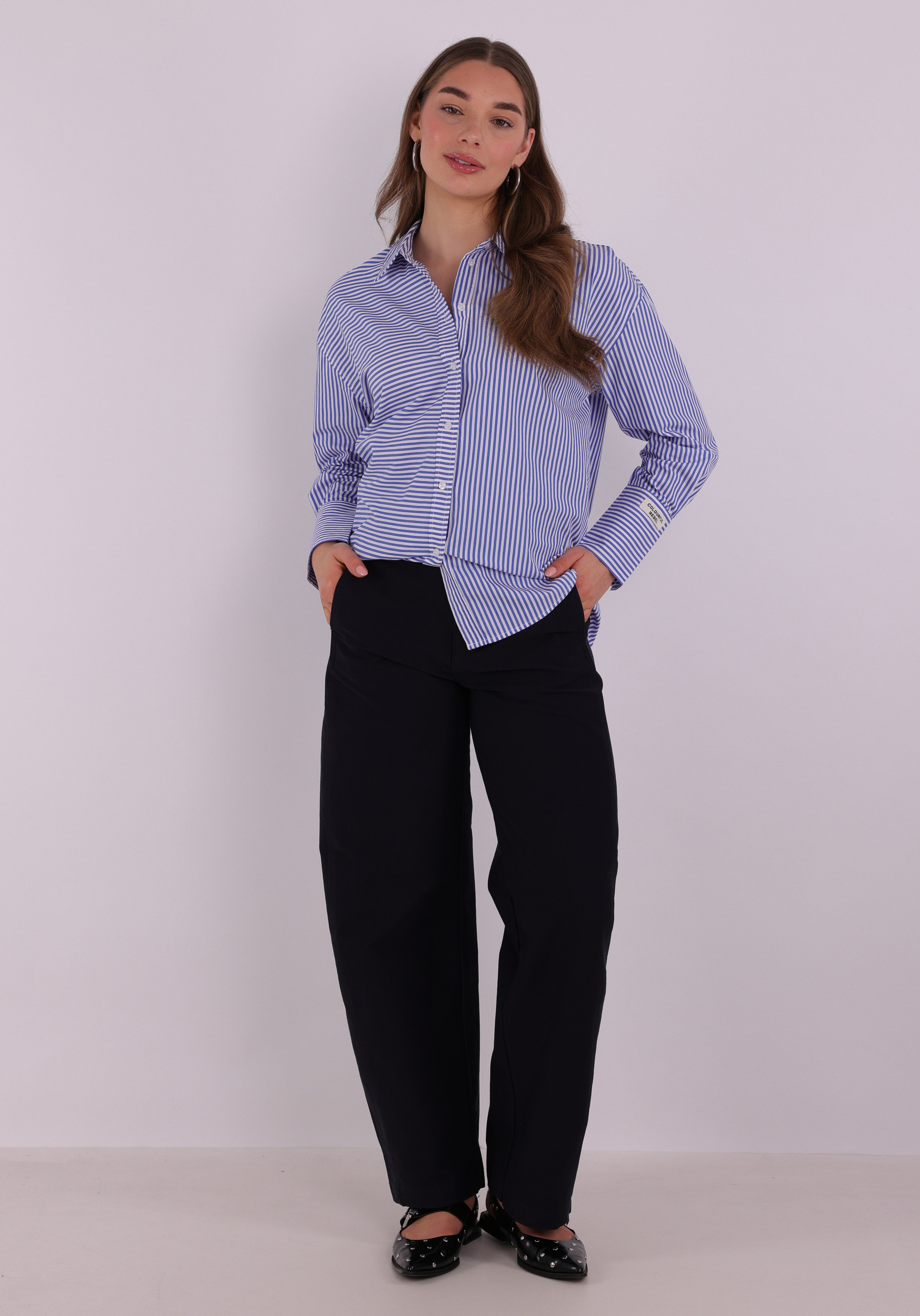 Only Barrel broek Clair 15371522 Donker blauw