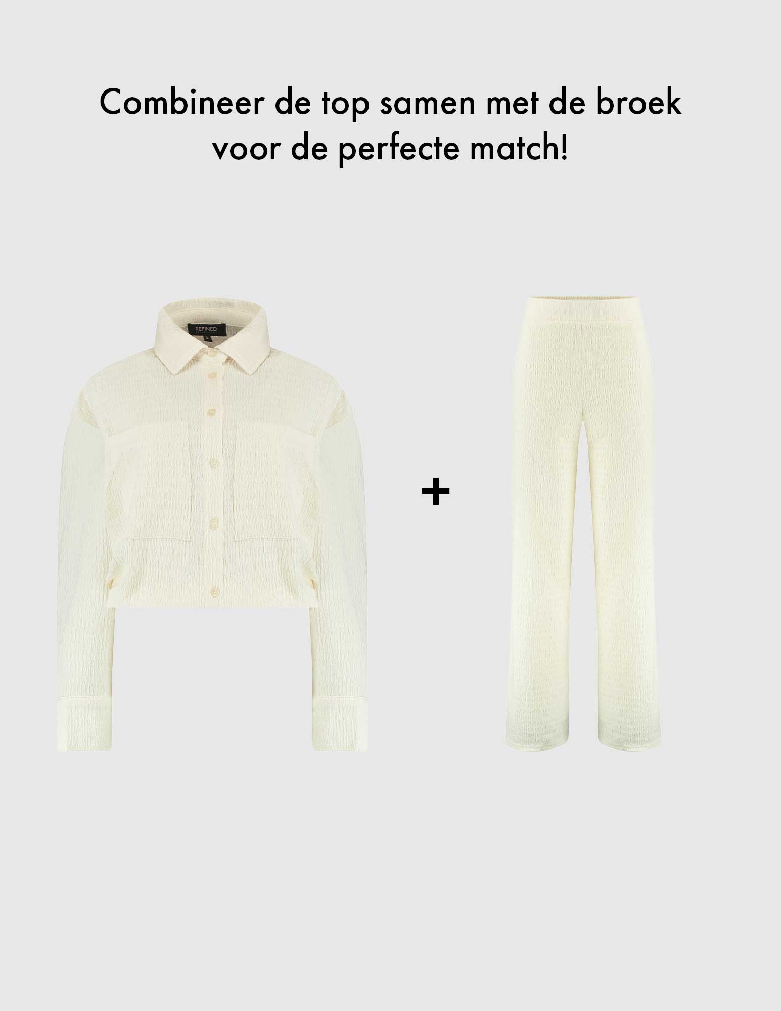 Refined Department Wide pants Nova R2503154684 Wit