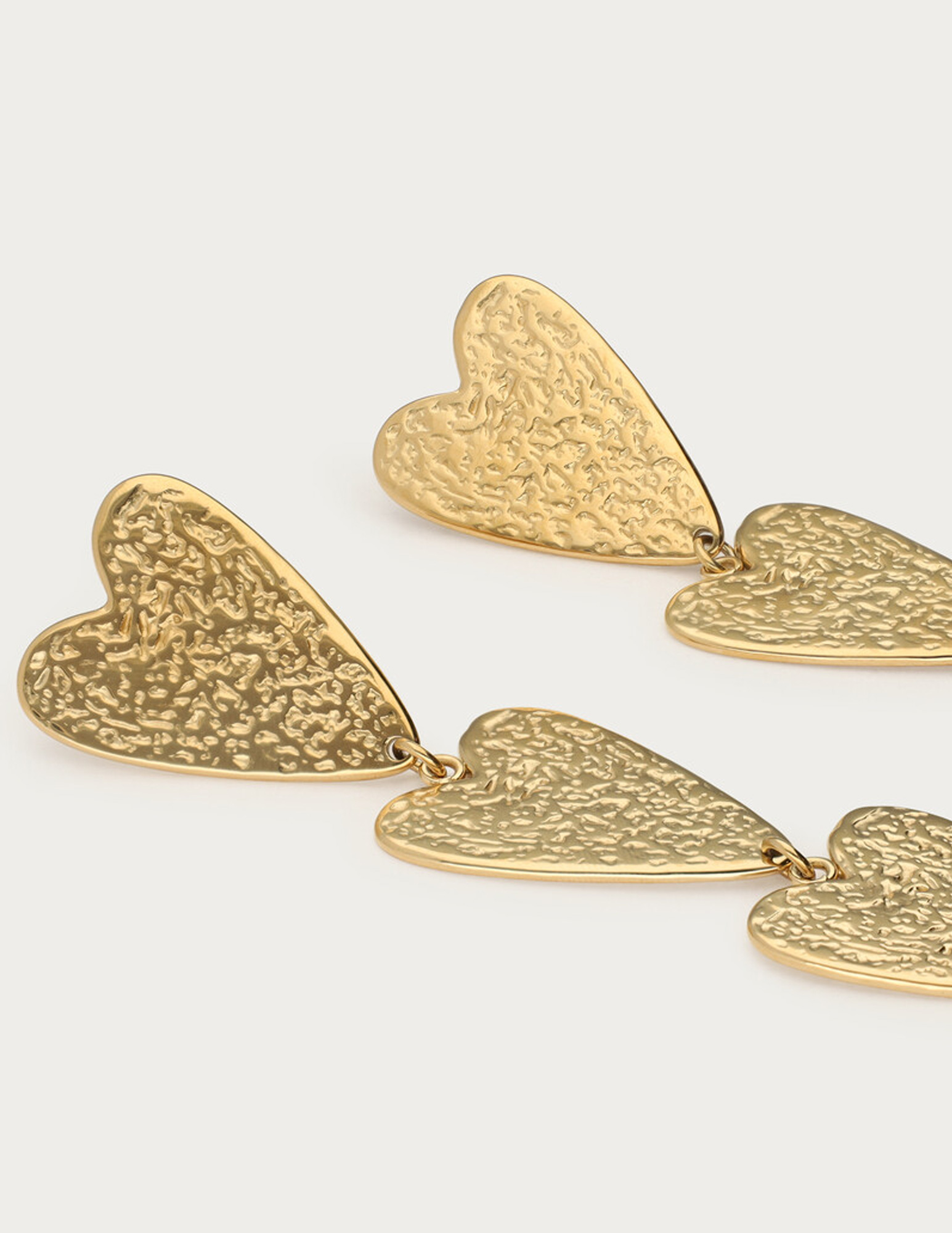 My Jewellery Nomads oorhangers drie hartjes MJ13612 Goud