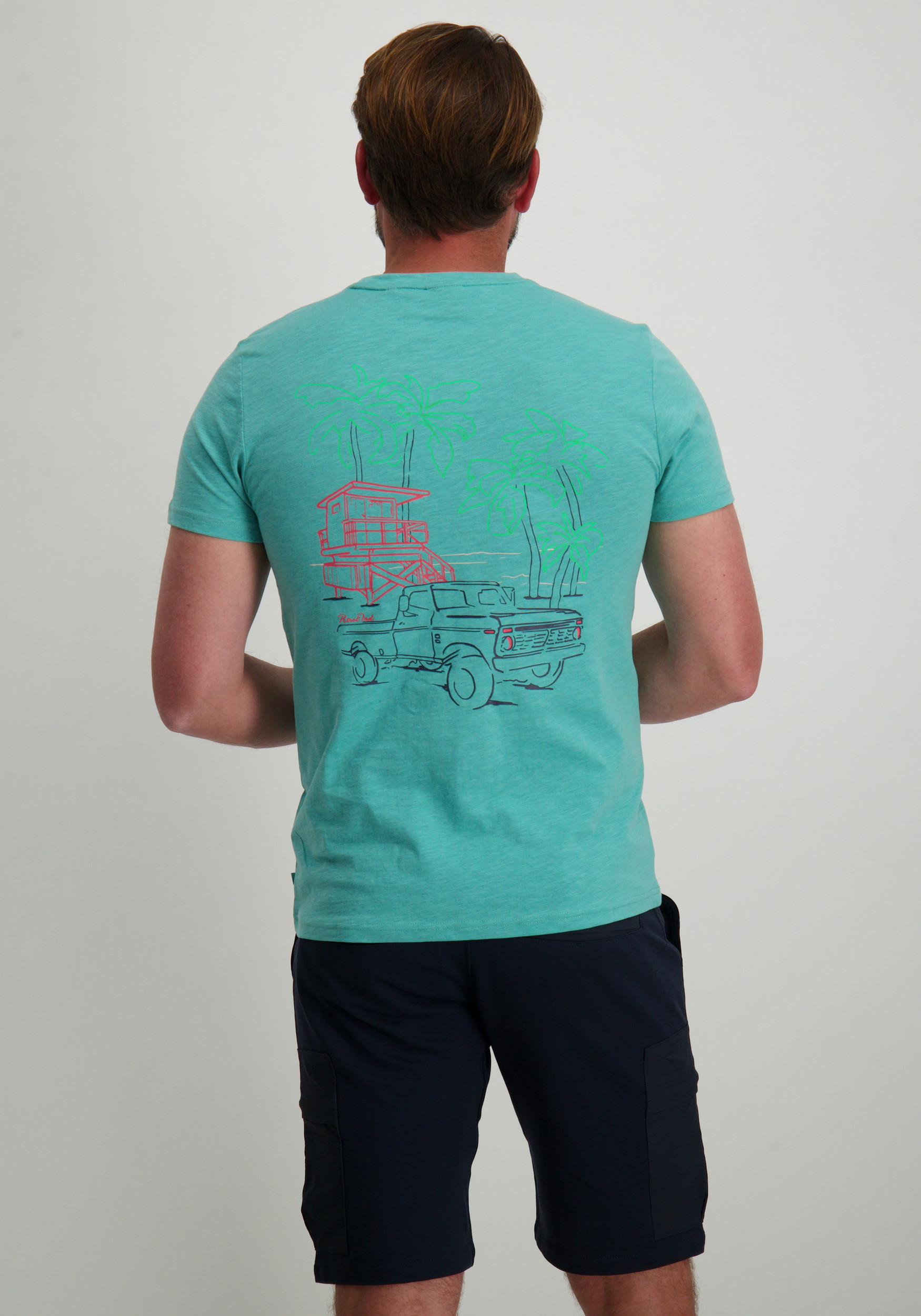 Petrol T-shirt M-1050-TSR647 Turquoise