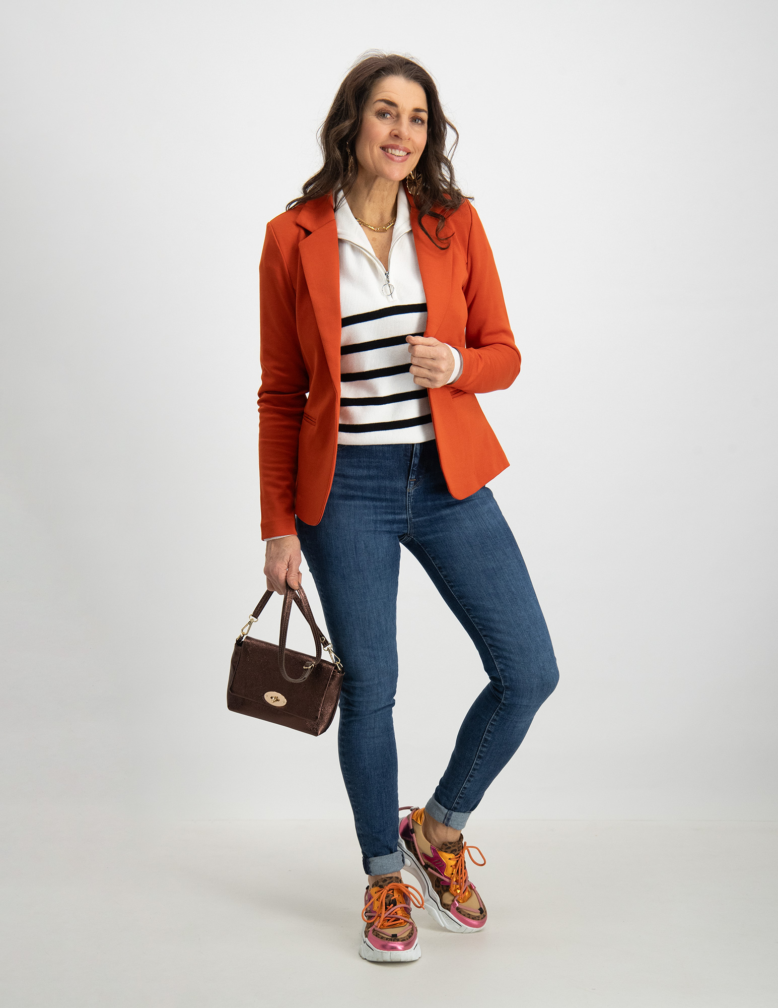 Ichi Blazer Kate 20101801 Oranje