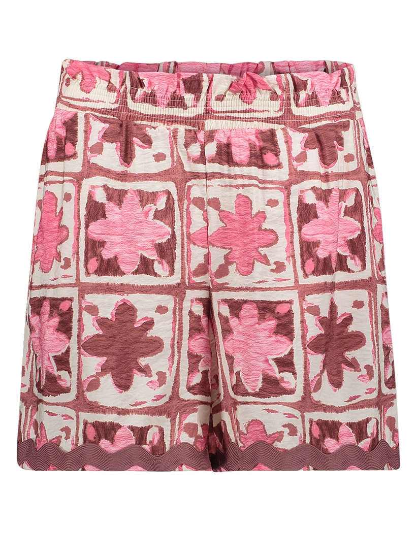 Geisha Korte broek all-over print 61429-20 Rose