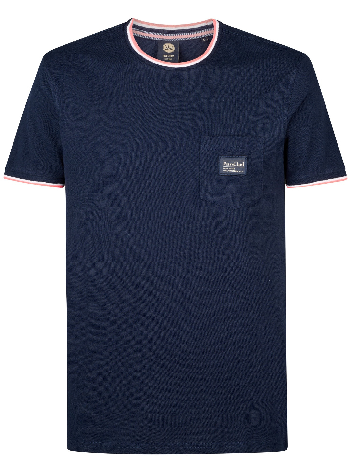 Petrol T-shirt M-1050-TSR645 Donker blauw