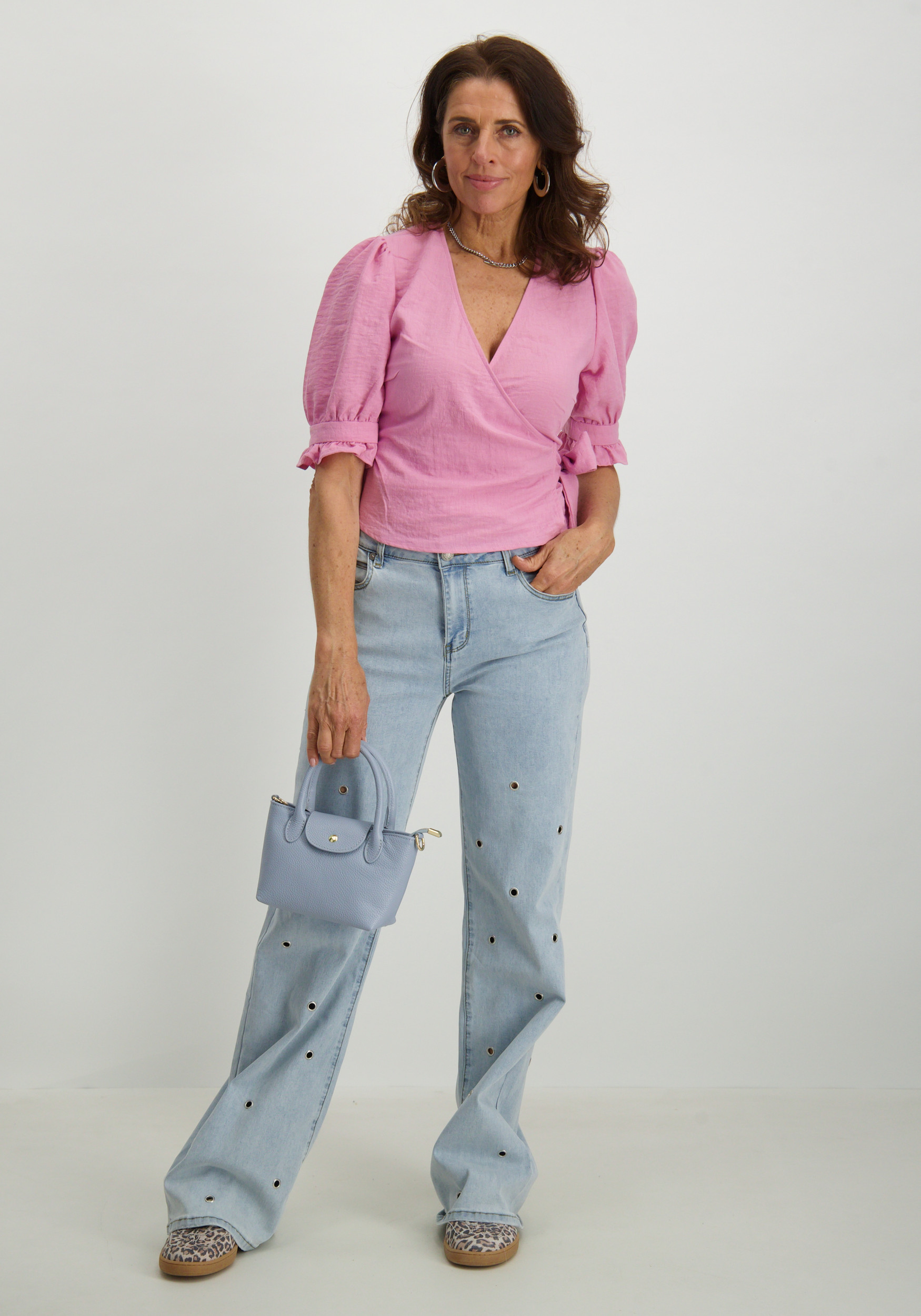 Only Overslag blouse Emmia 15356207 Rose