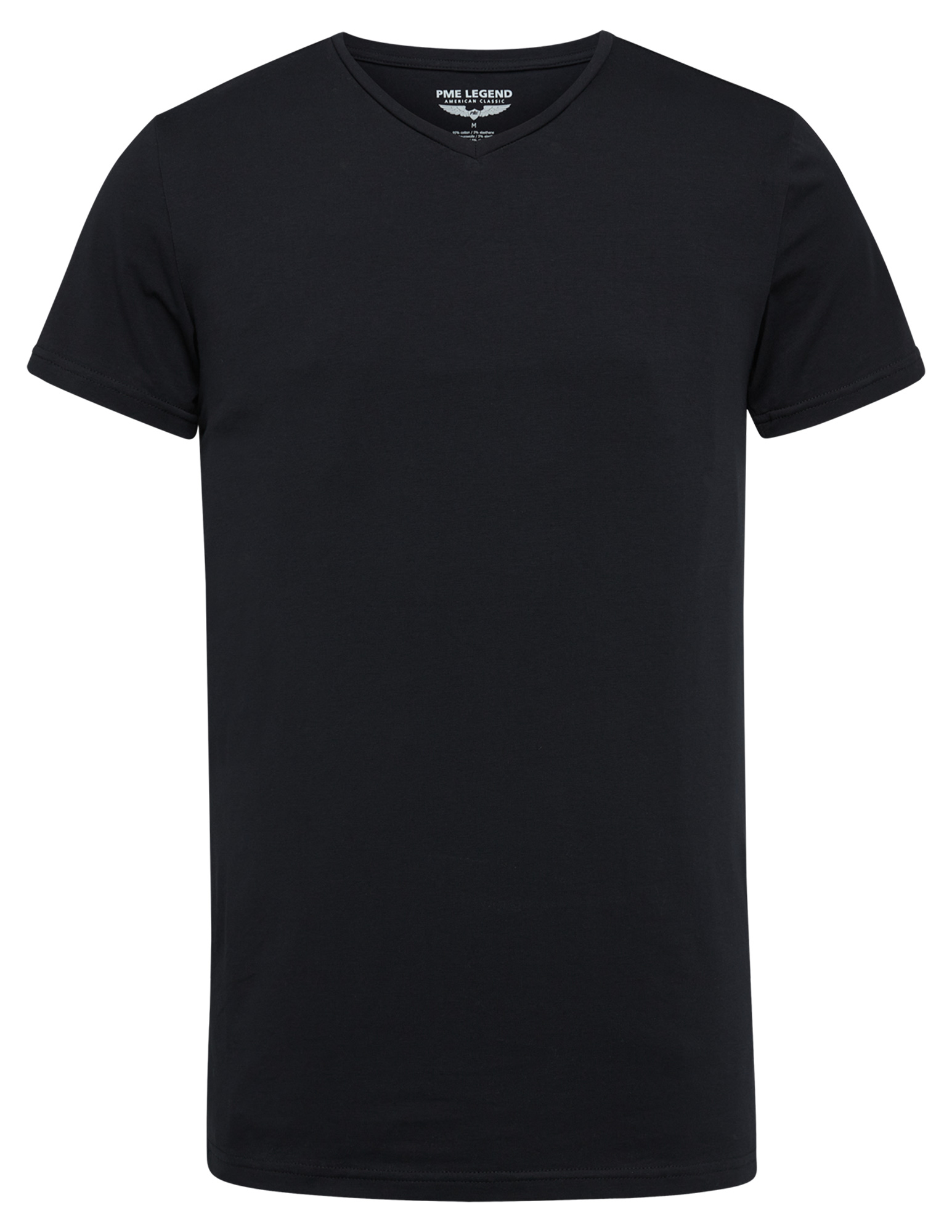 PME Legend T-shirt V-hals 2 pack PUW00230 Zwart