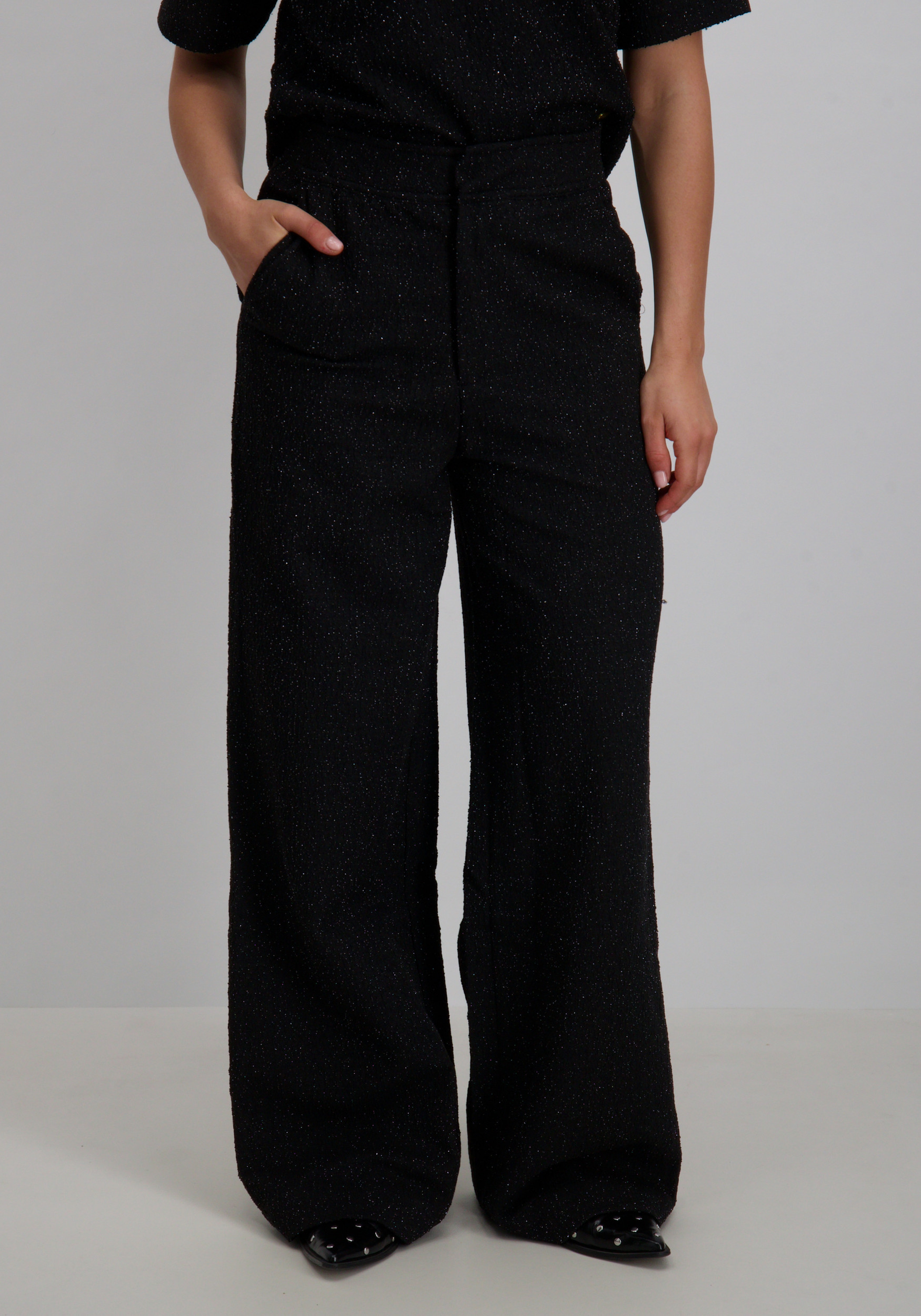 Lofty Manner Broek Dora QI32 Zwart