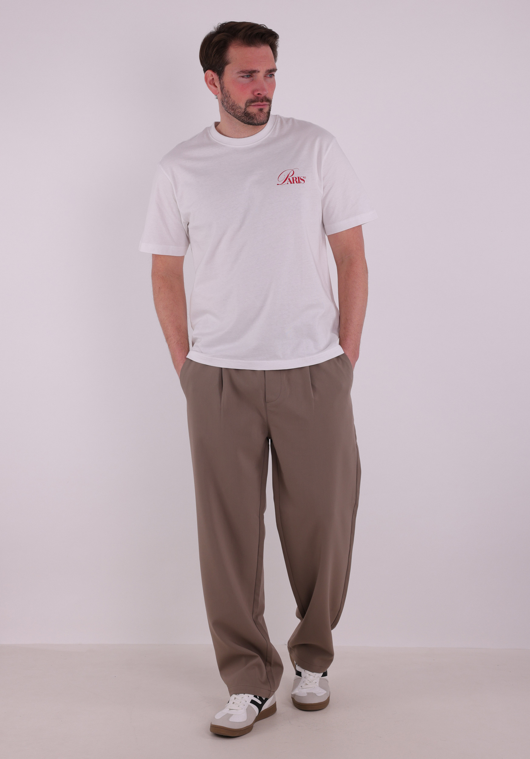 ONLY & SONS T-shirt Fred 22037685 Wit design