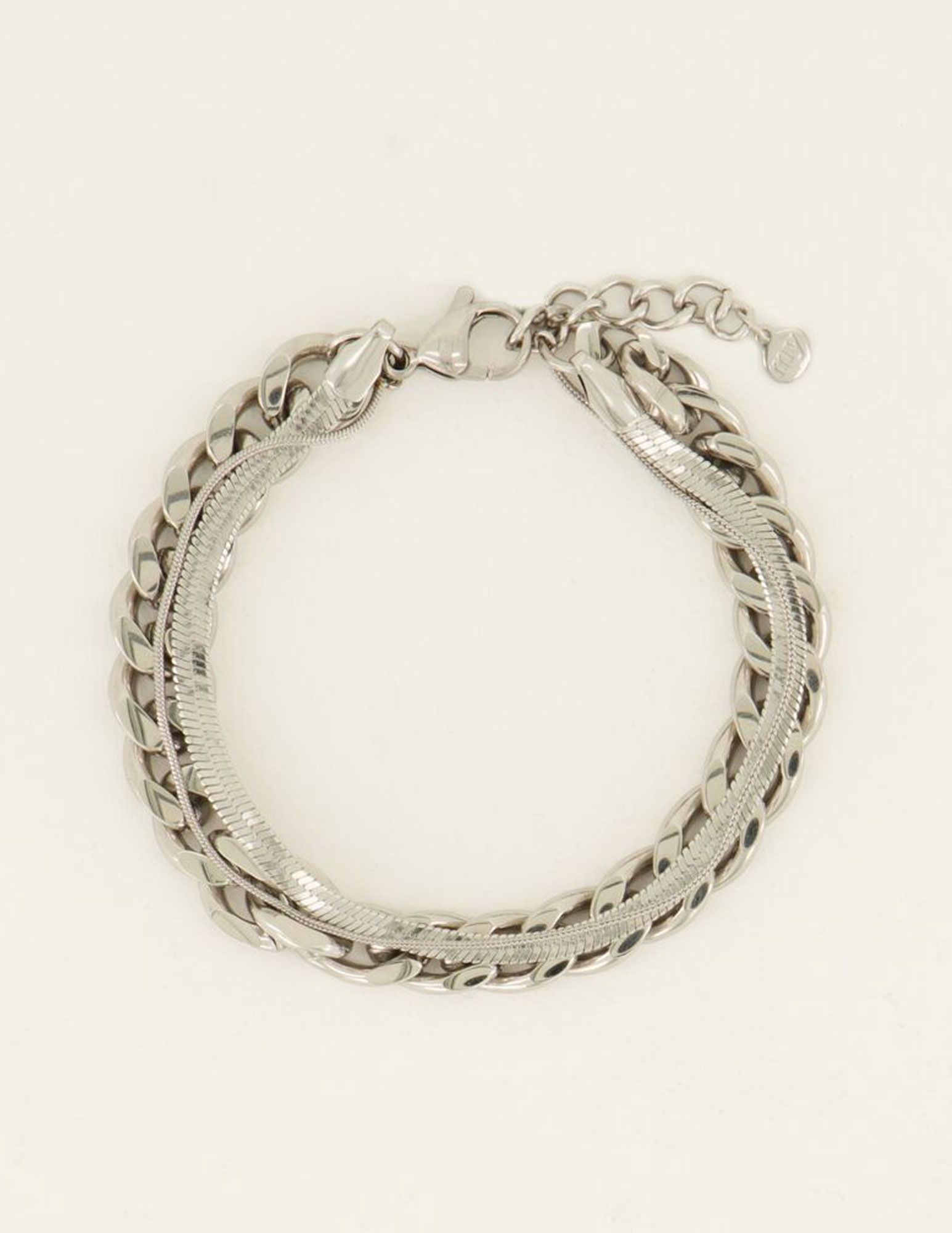 My Jewellery Armband 3 lagen MJ07903 Zilver