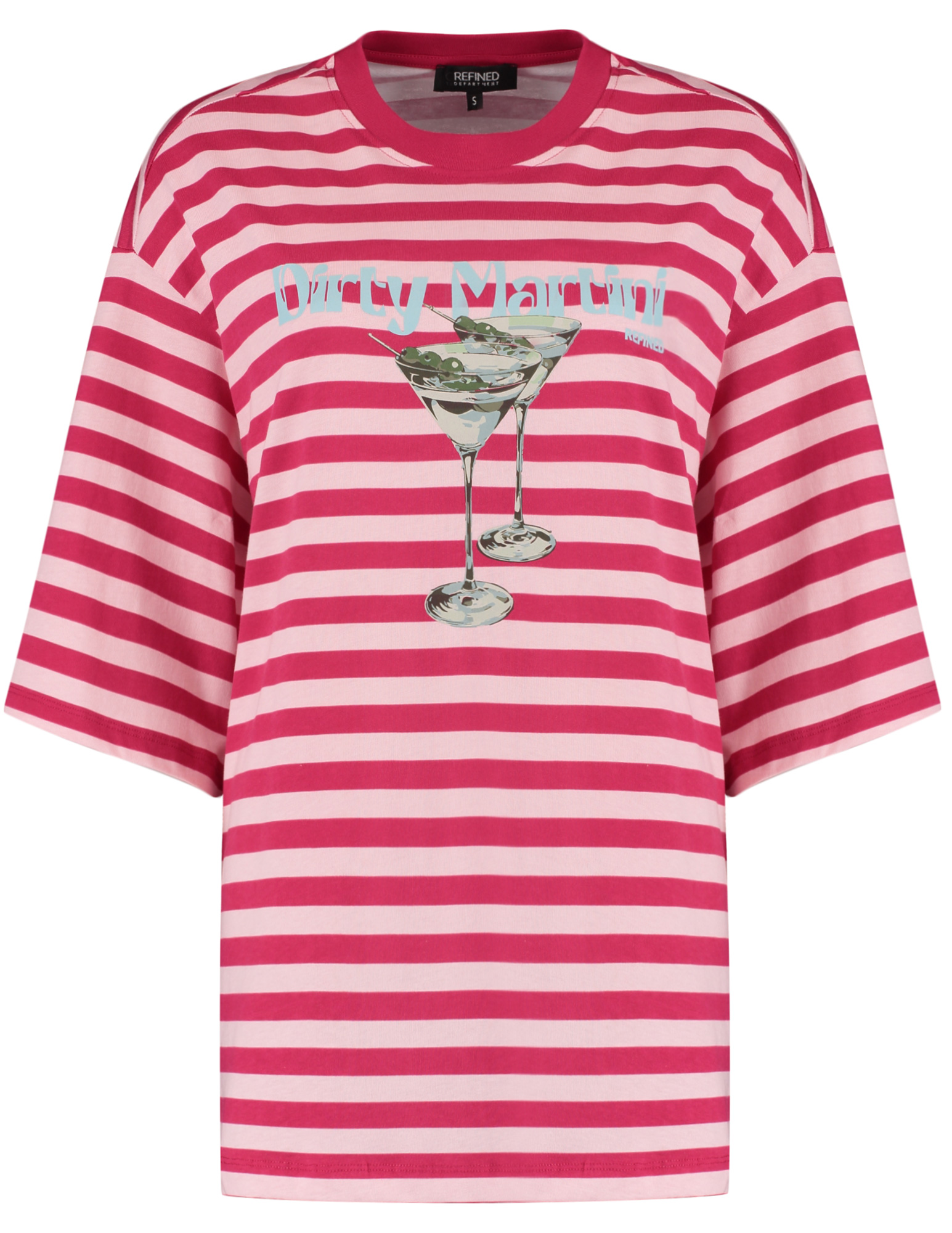 Refined Department T-shirt Loui R2603716981 Licht rose
