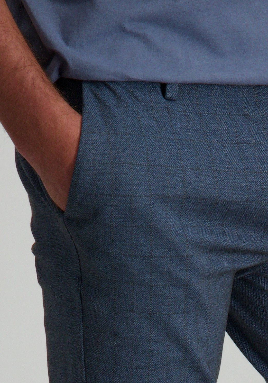 ONLY & SONS Mark pants herringbone 22026836 Donker blauw