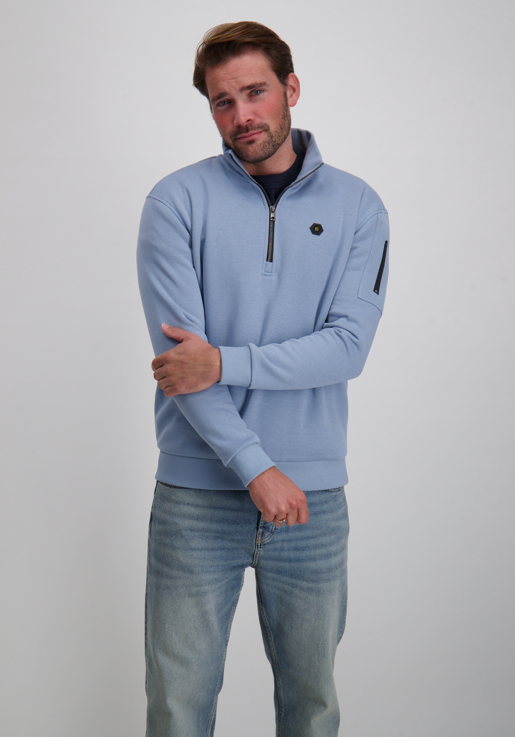 No Excess Sweater 29130851 Licht blauw