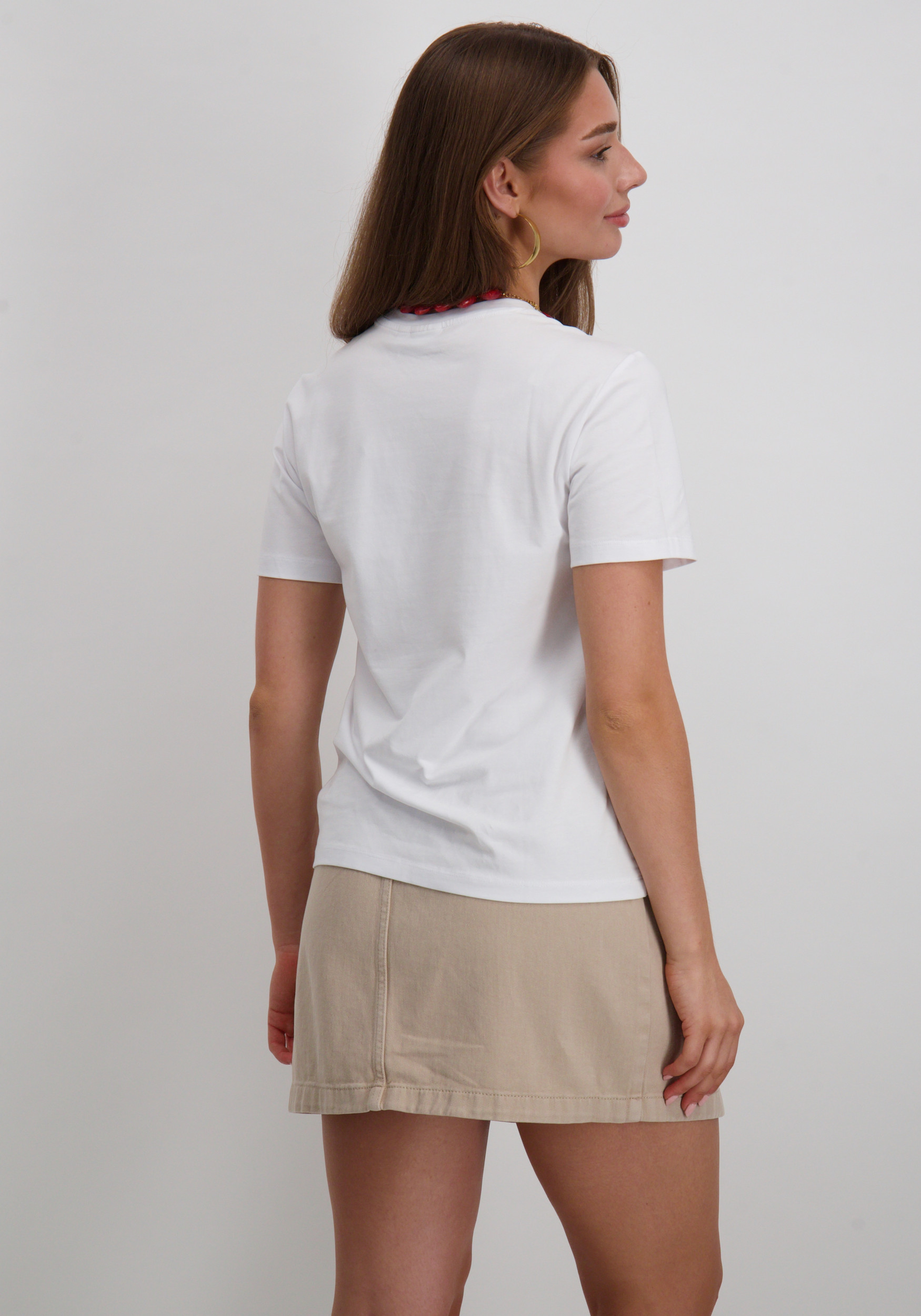 Vila T-shirt Nora 14103448 Wit