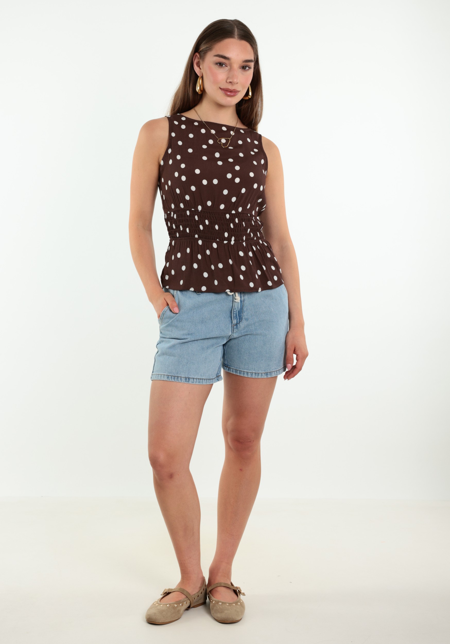 FREE|QUENT Short Mindo 208344 Jeans blauw
