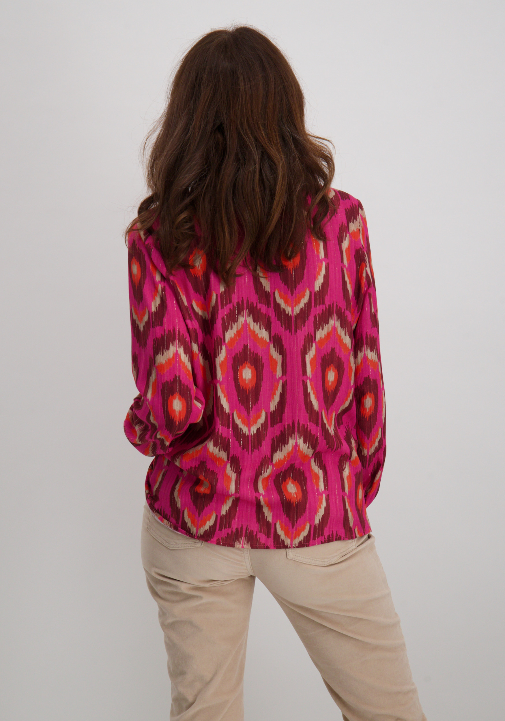 Geisha Blouse all-over print 53635-20 Rose