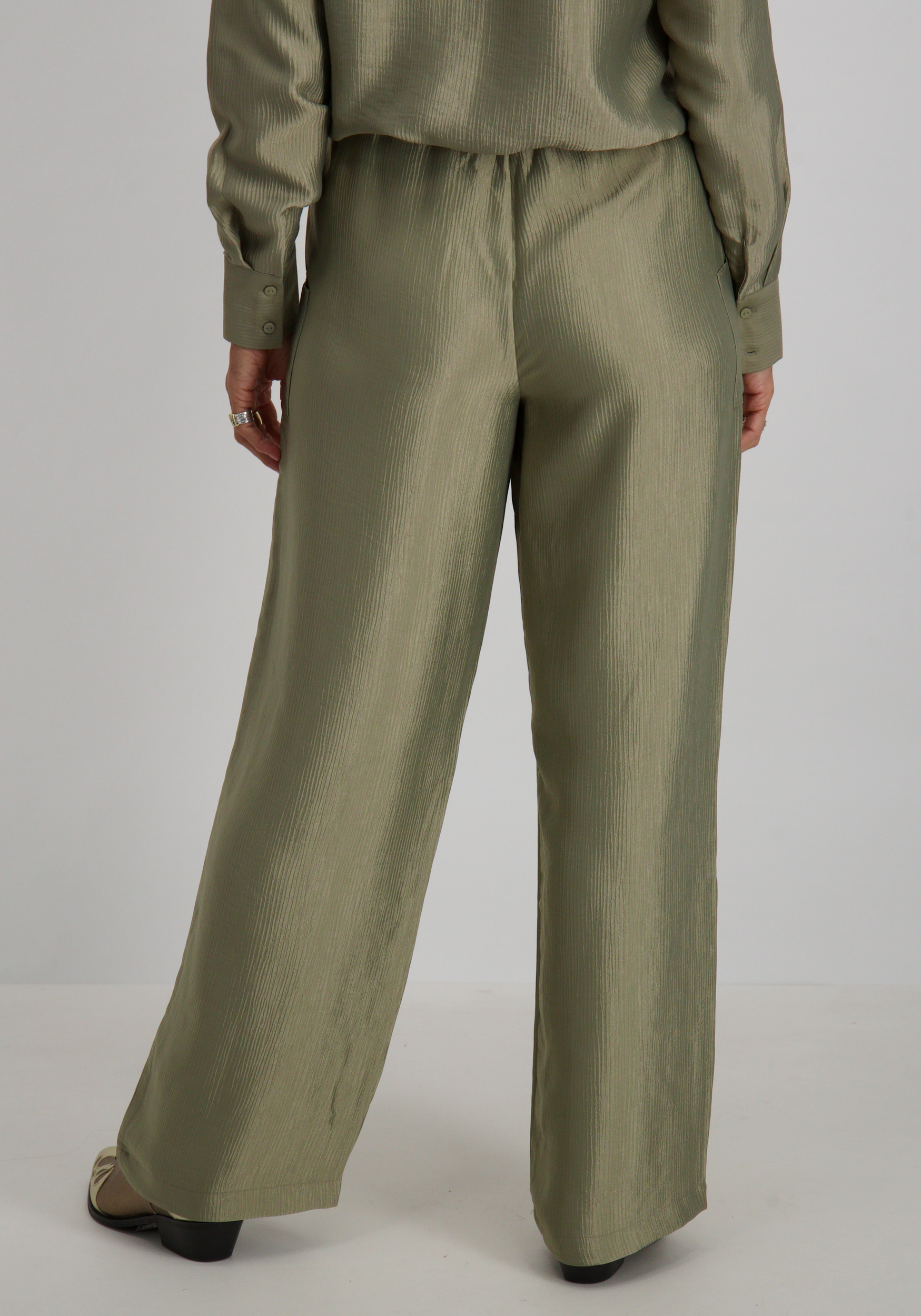 Vero moda Broek Toma 10329454 Olijf Groen