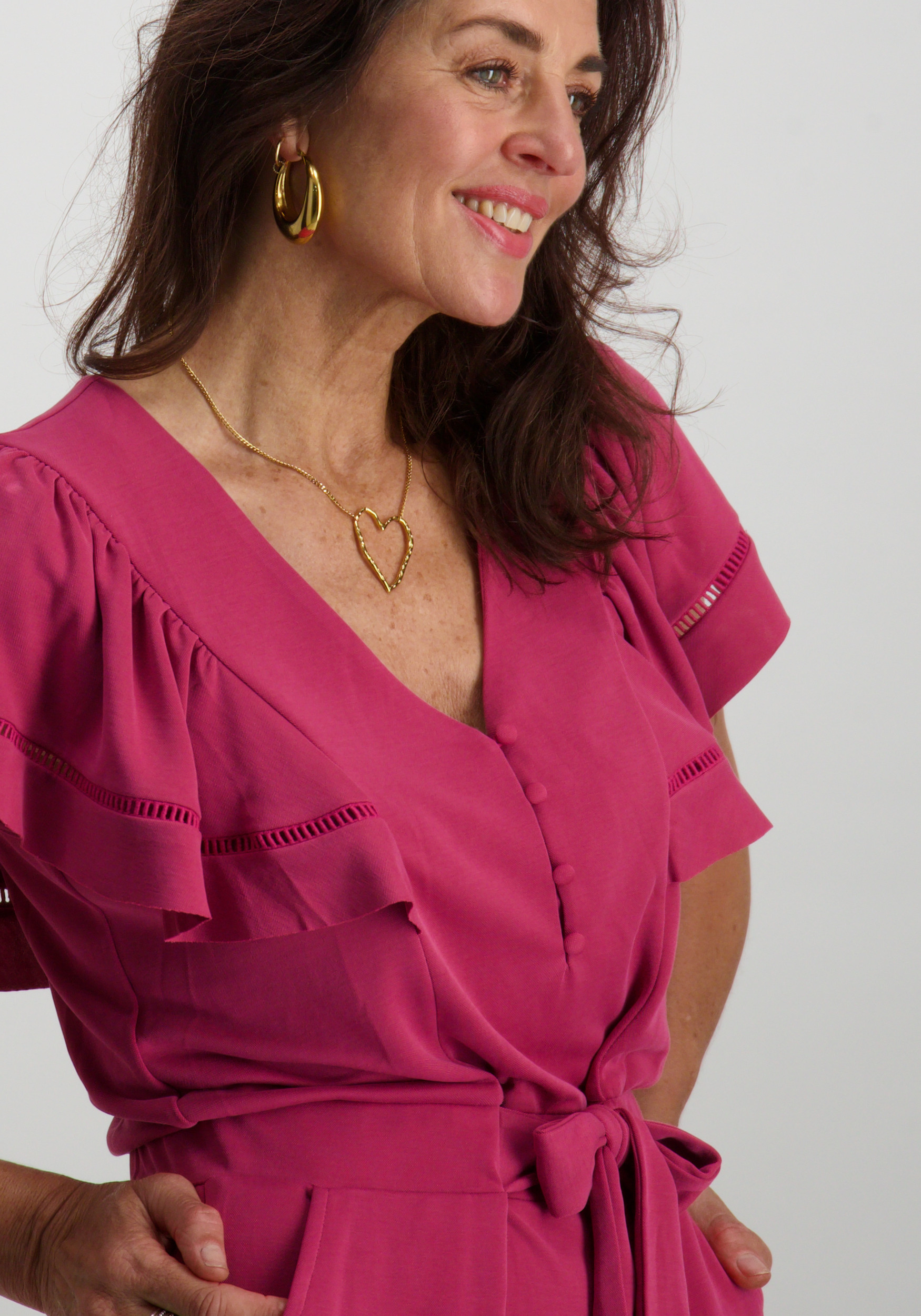 Aaiko BV Jumpsuit HALINA Donker rose