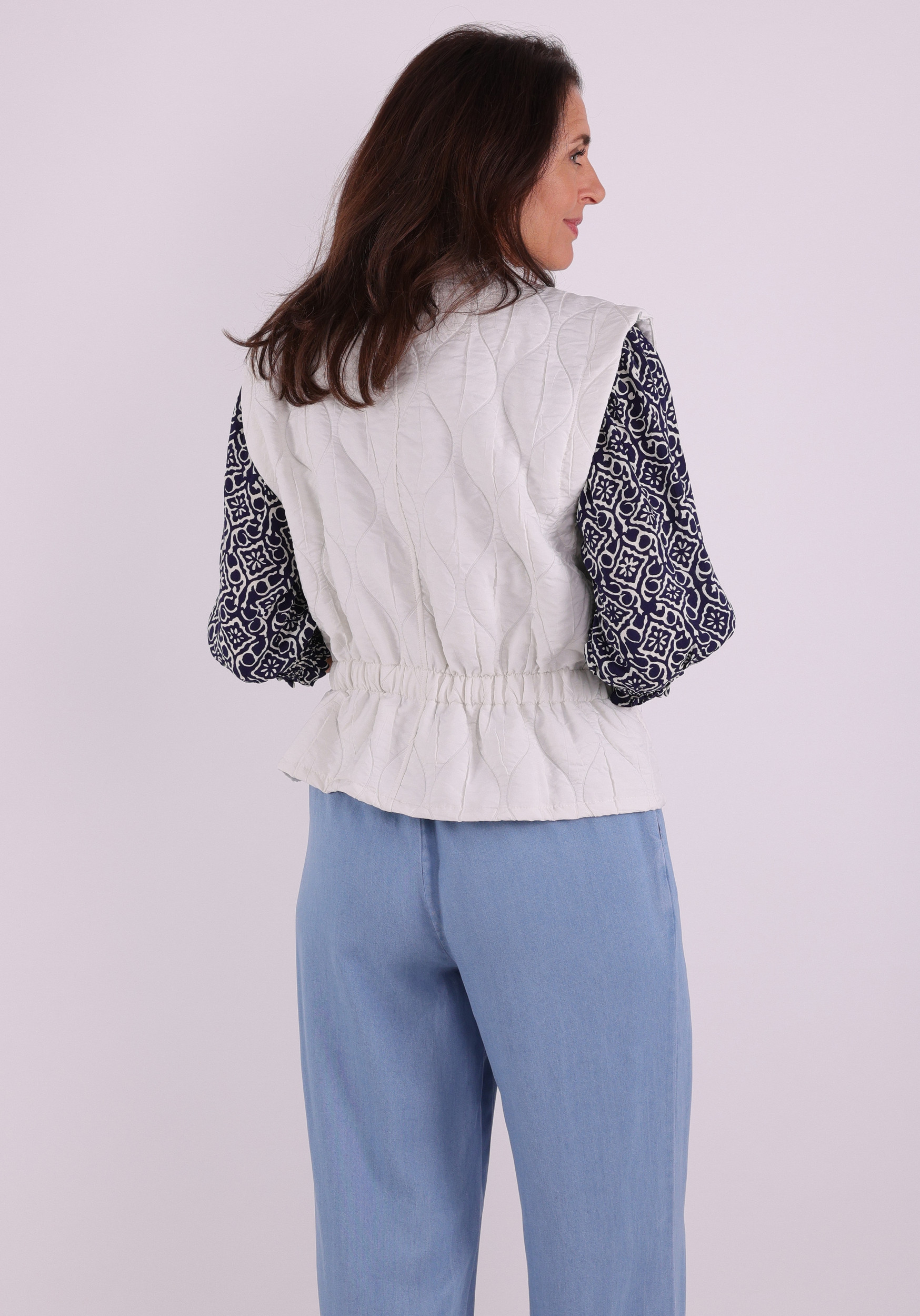 Zoso Gilet  261Miranda Wolwit-ecru