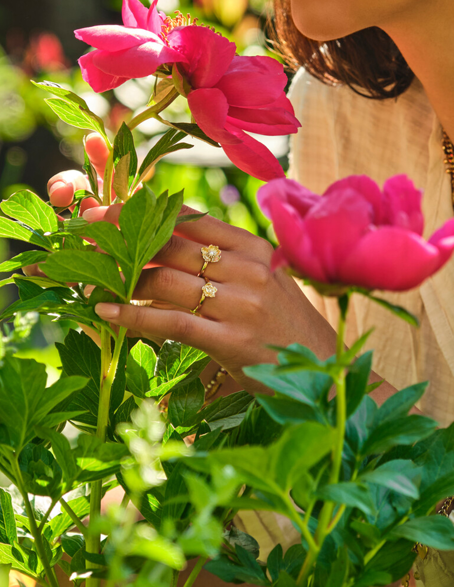 My Jewellery Botanical ring met ranonkel bloem MJ13782 Goud