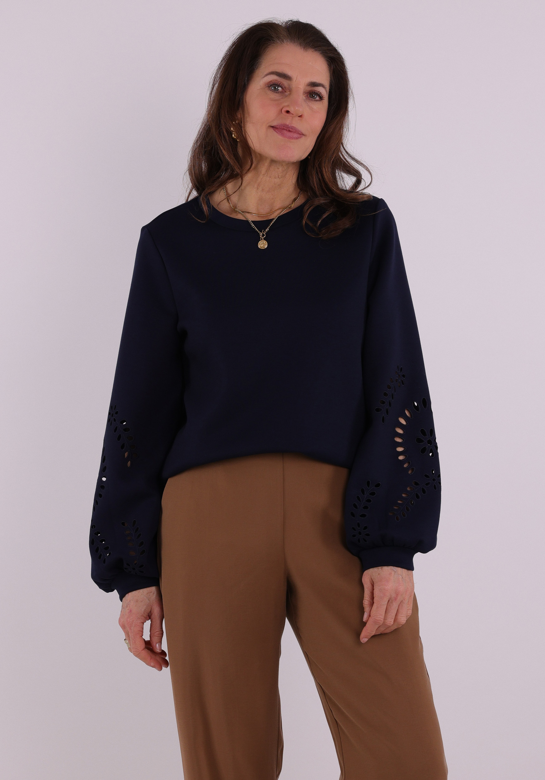 Vila Sweater Sandy 14114310 Donker blauw
