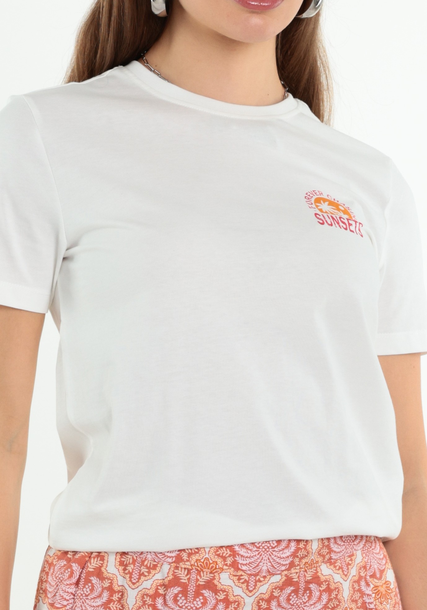 ONLY T-shirt Fine 15373349 Wolwit-ecru