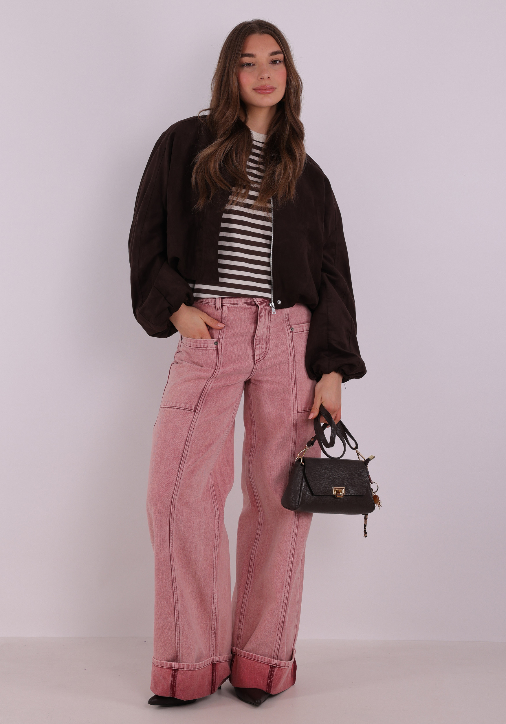 Only T-shirt Livina 15272227 Bruin