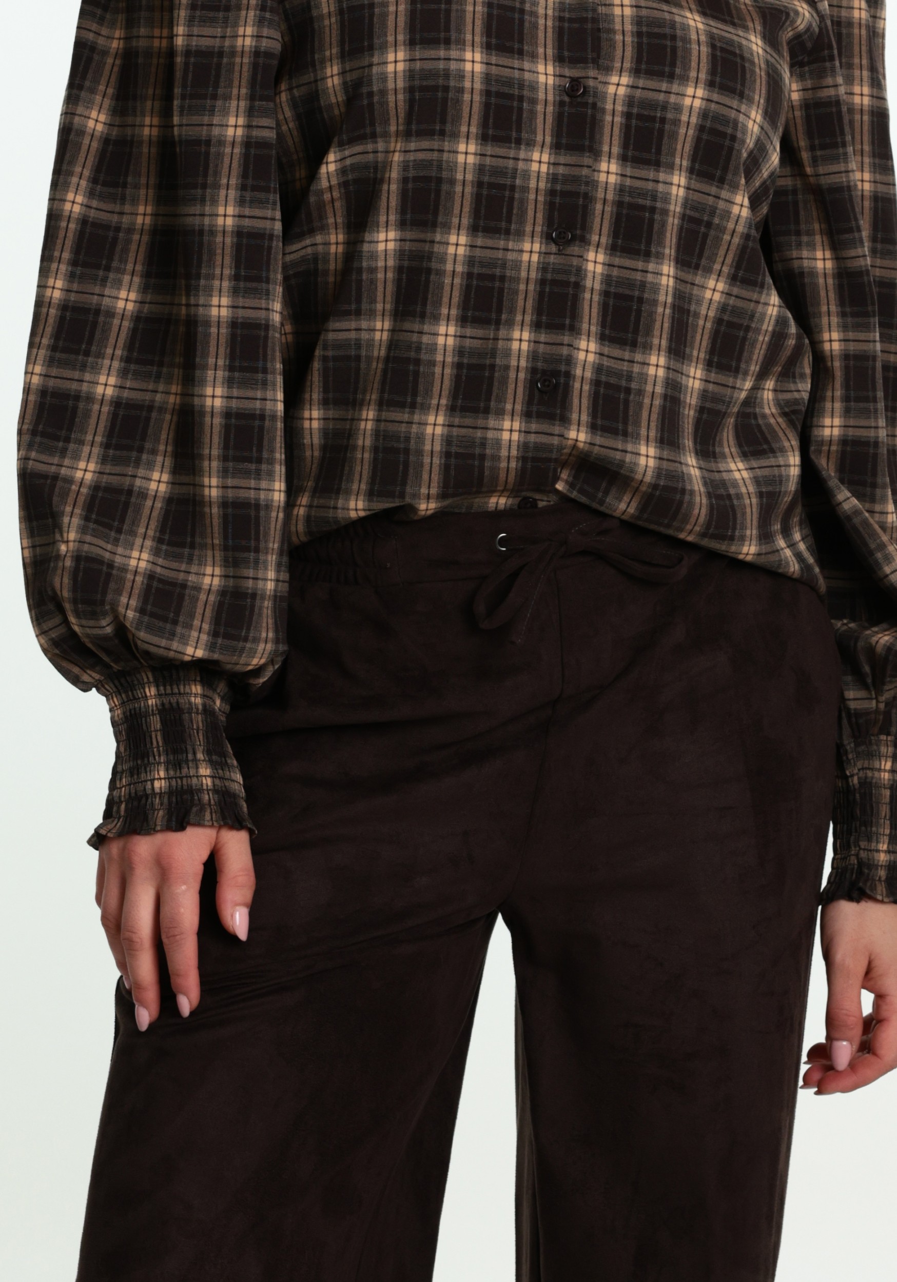 FREE|QUENT Broek Mimi 212411 Donker bruin