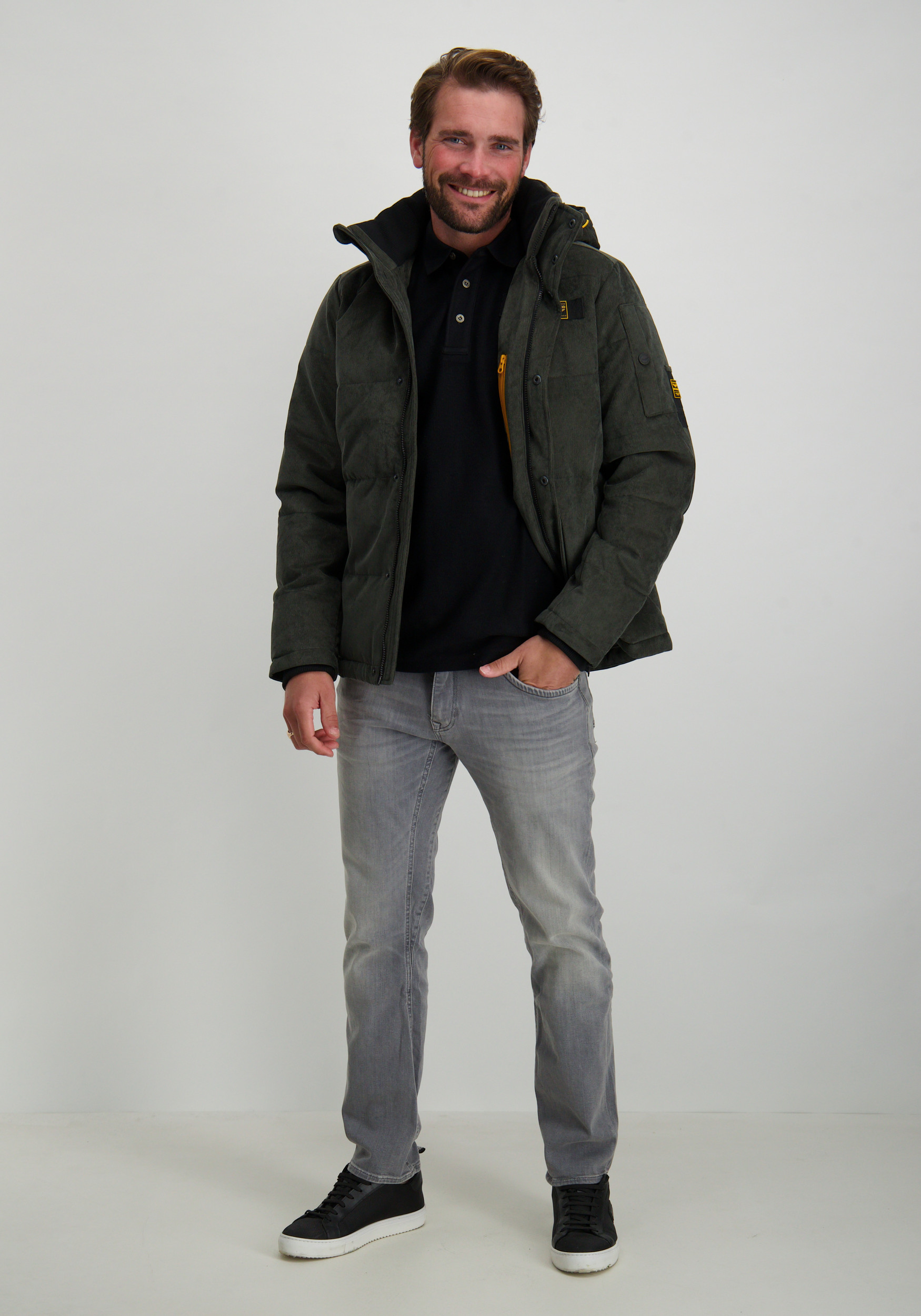 PME Legend Winterjas Gobbler PJA2408144 Donker Grijs