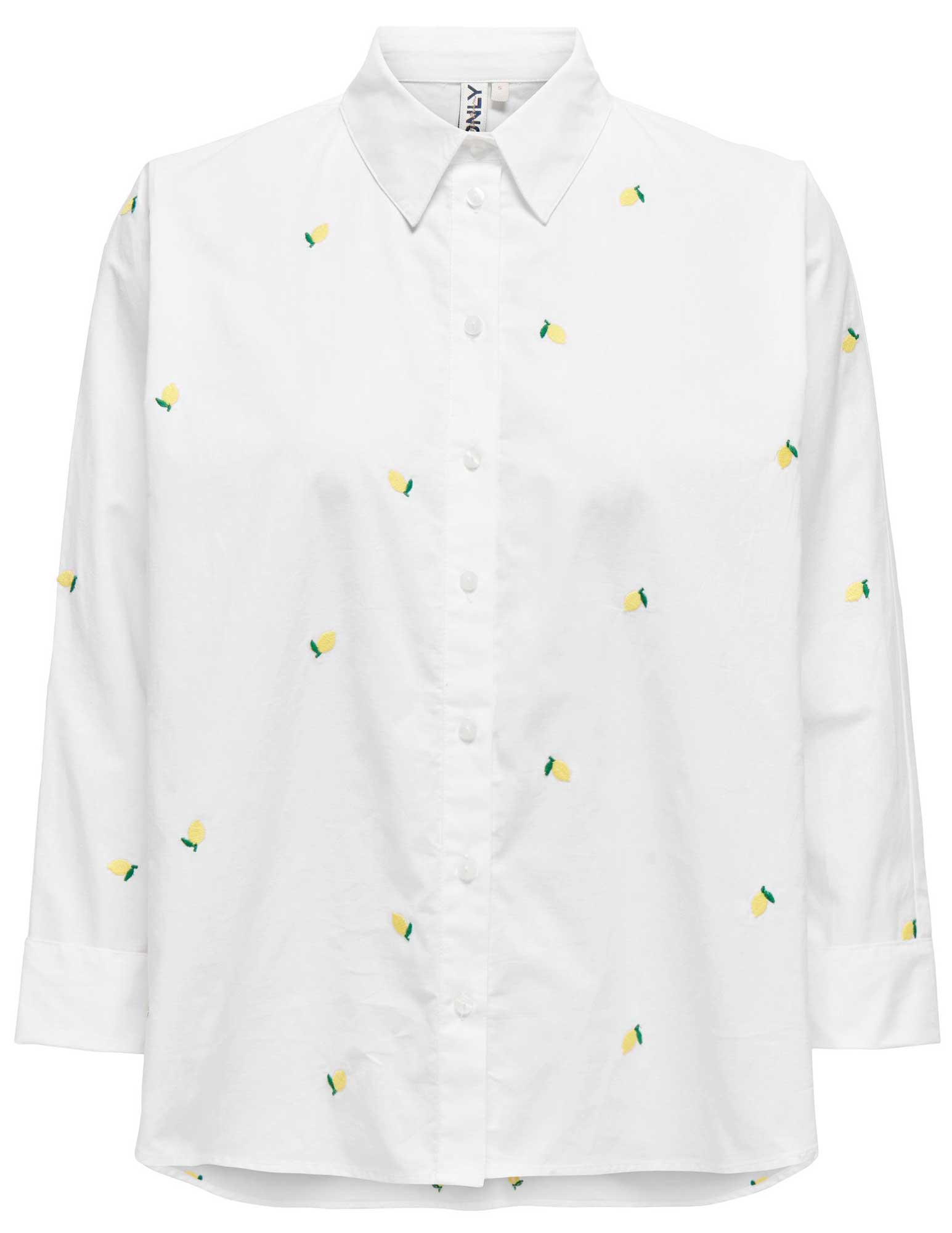 Only Blouse New lina grace 15283743 Wolwit-ecru