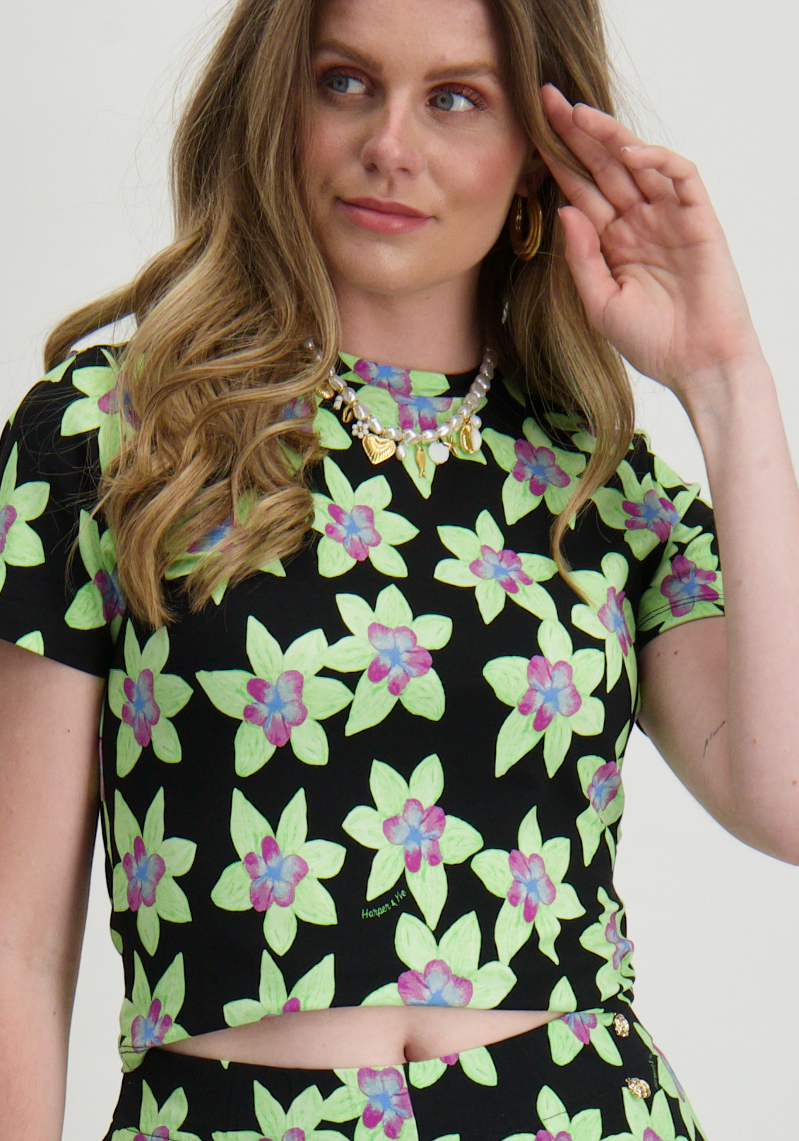 Harper & Yve Top Jane SS25T503 Groen