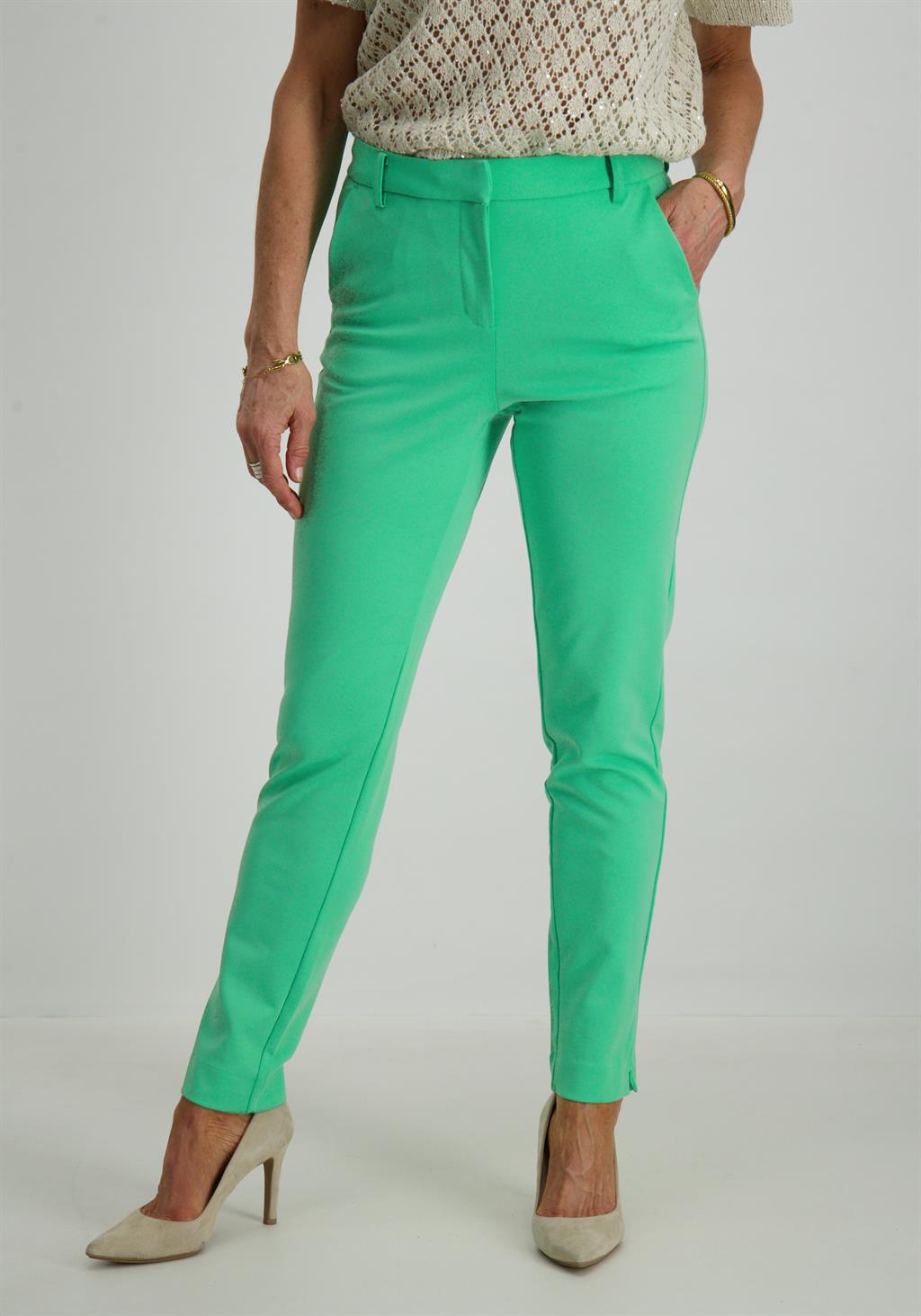 Vero moda Broek Luccialilith 10286942 Licht groen