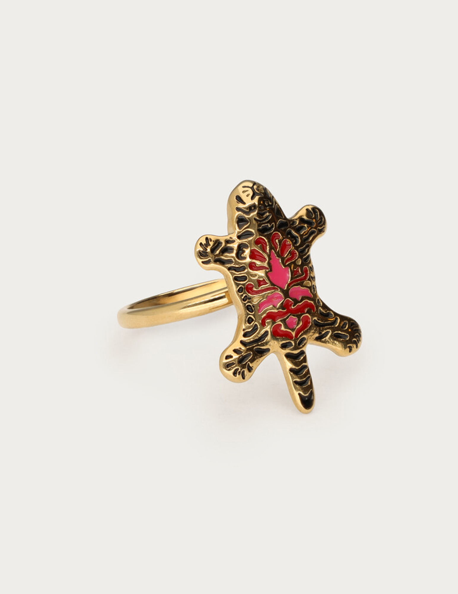 My Jewellery Mystic ring met luipaard MJ14286 Goud