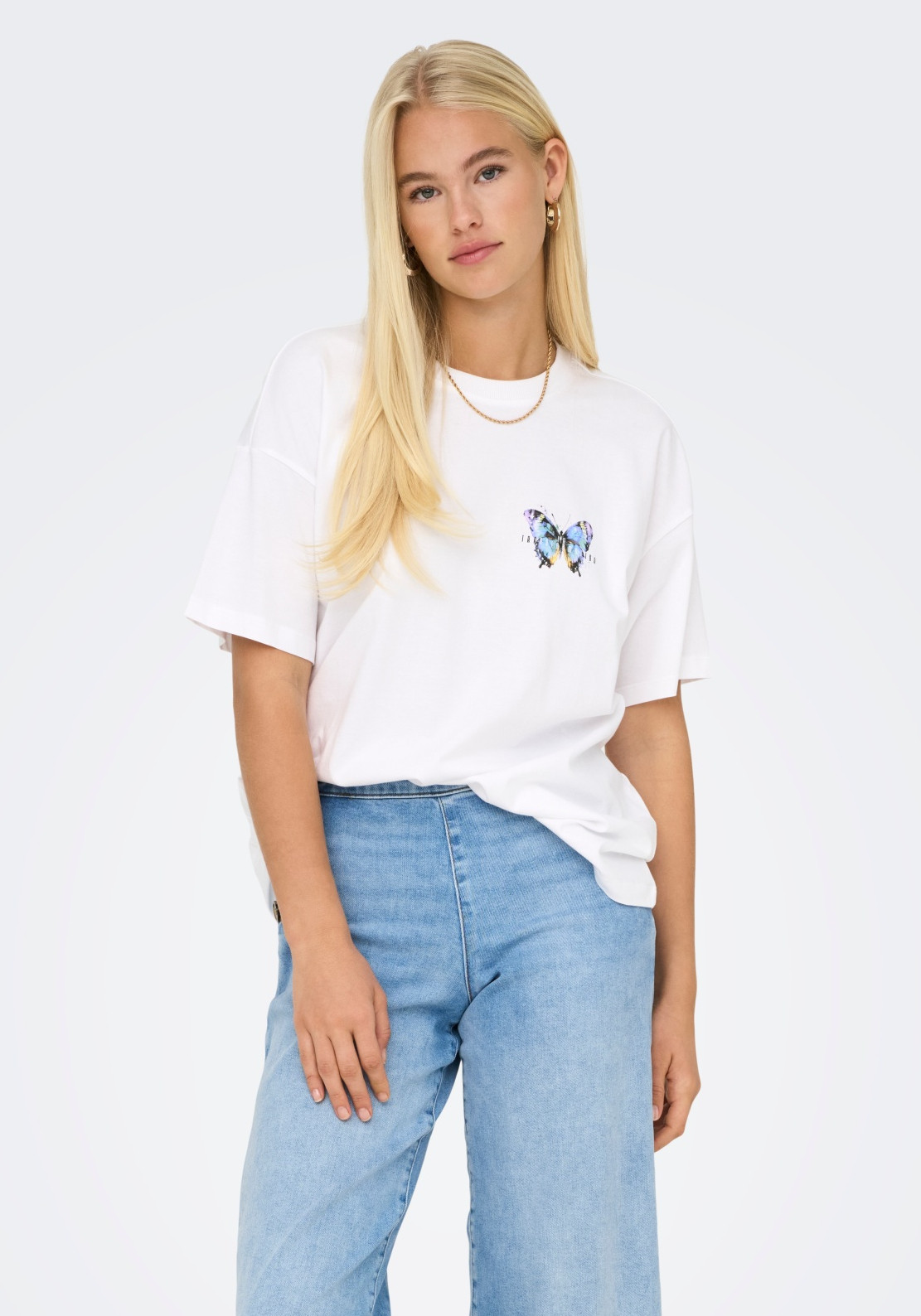 Only T-shirt Vivvvi 15346761 Wolwit-ecru