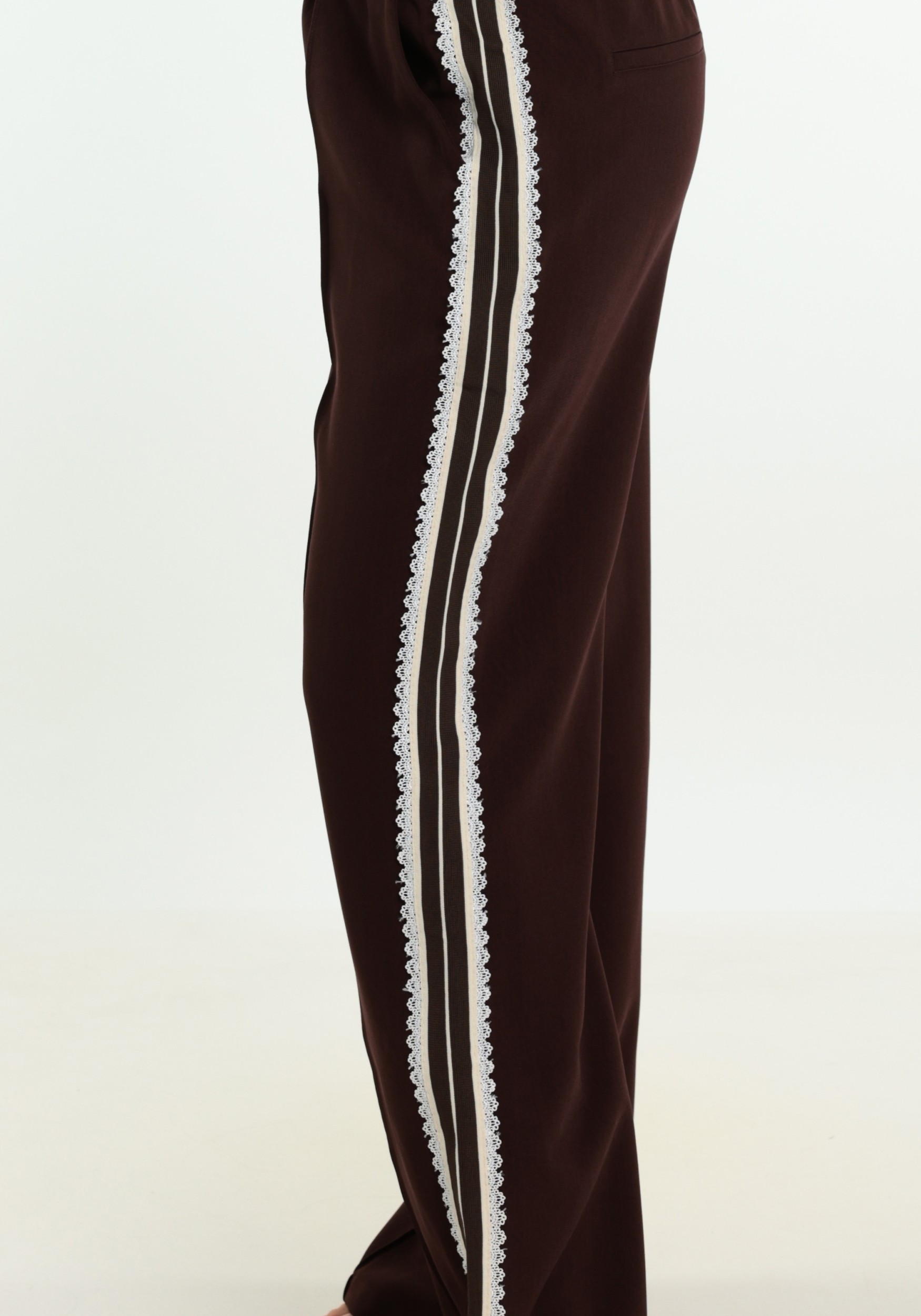 Colourful Rebel Broek Tibby tape WP118025 Bruin
