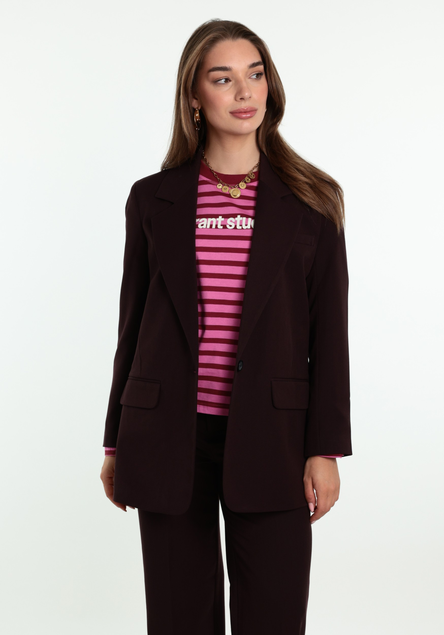 ONLY Blazer Hattie-lana 15318088 Donker Paars
