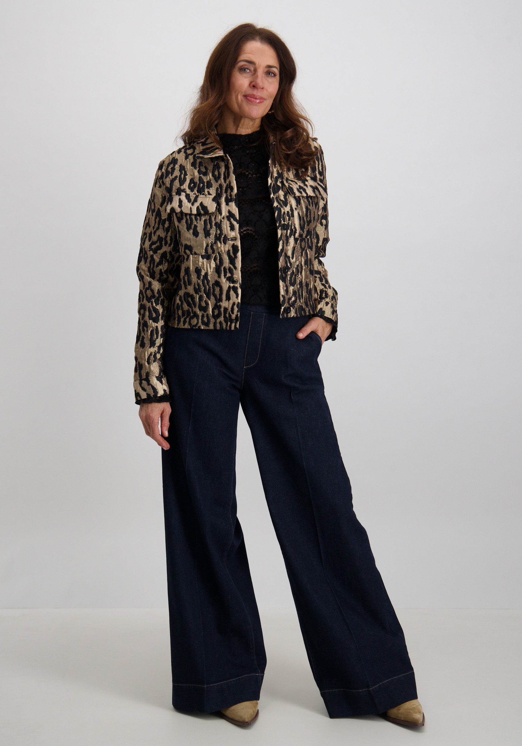 Tramontana Top Brushed lace C56-18-401 Zwart