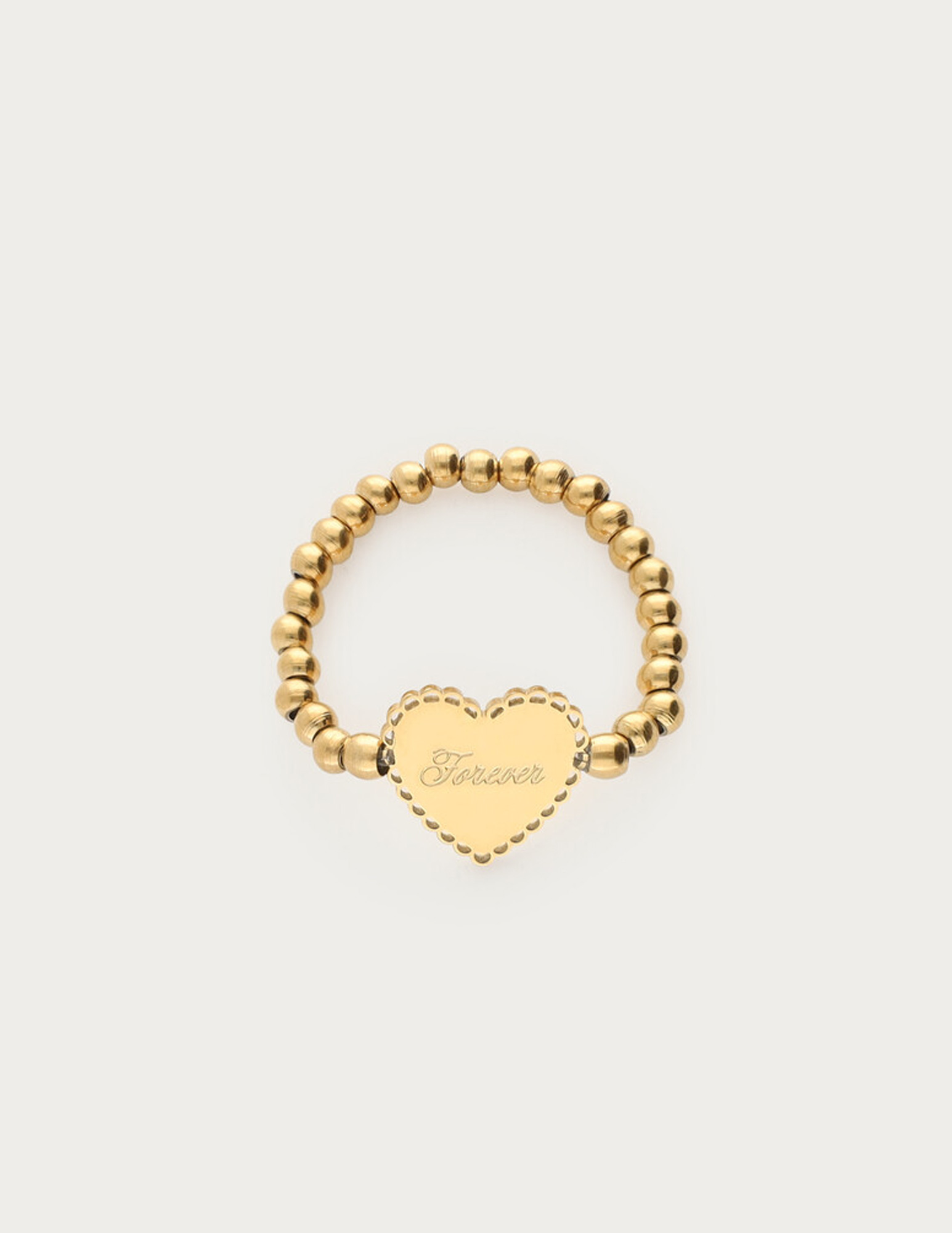 My Jewellery Love stretch ring hartje "Forever" MJ15249 Goud